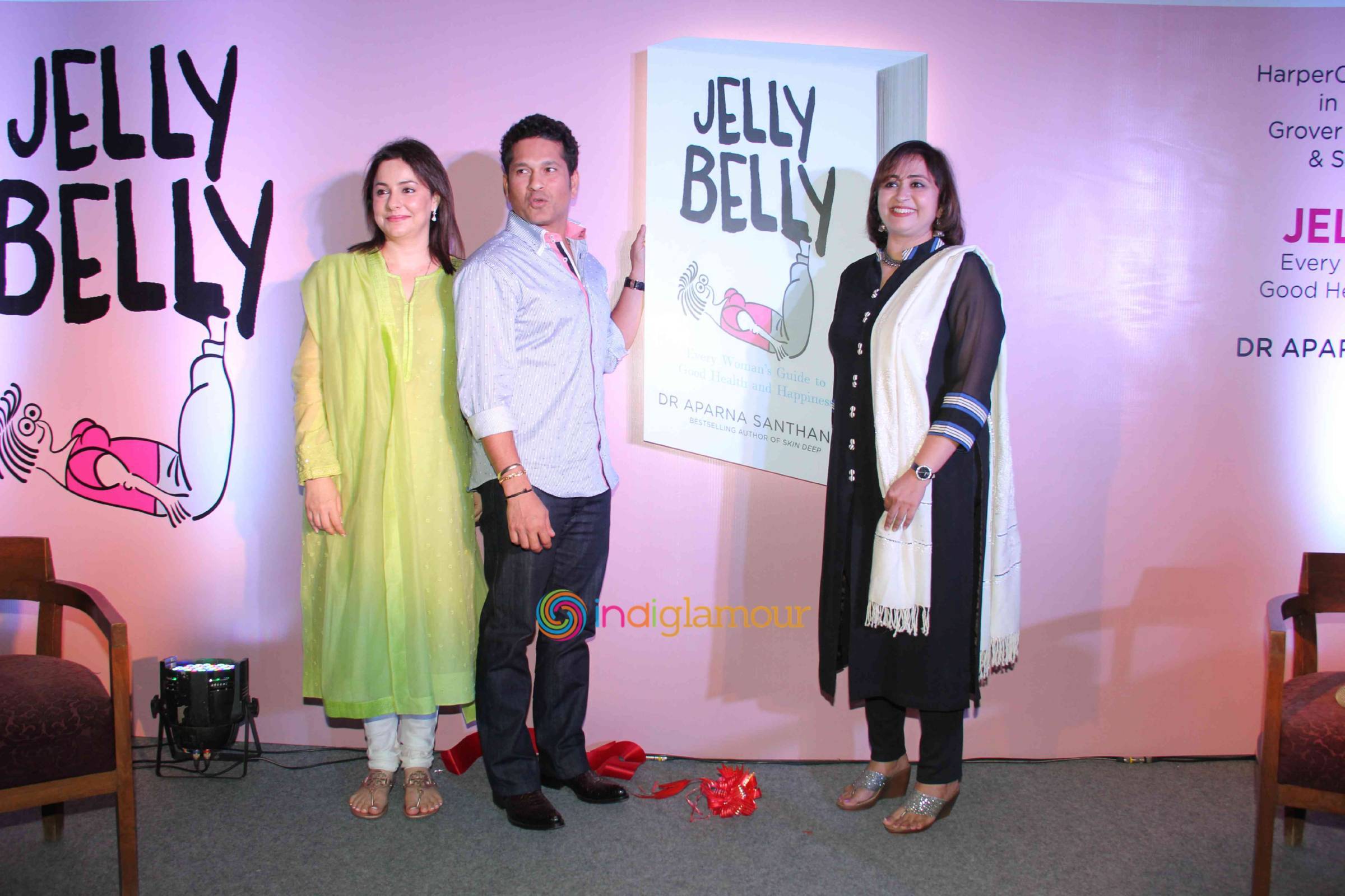 Sachin Tendulkar Launches Dr Aparna Santhanam Book Jelly Belly Event hd photo