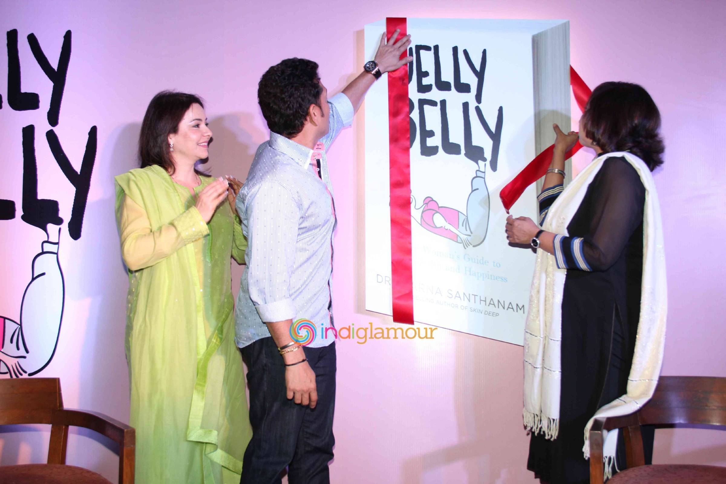 Sachin Tendulkar Launches Dr Aparna Santhanam Book Jelly Belly Event hd photo