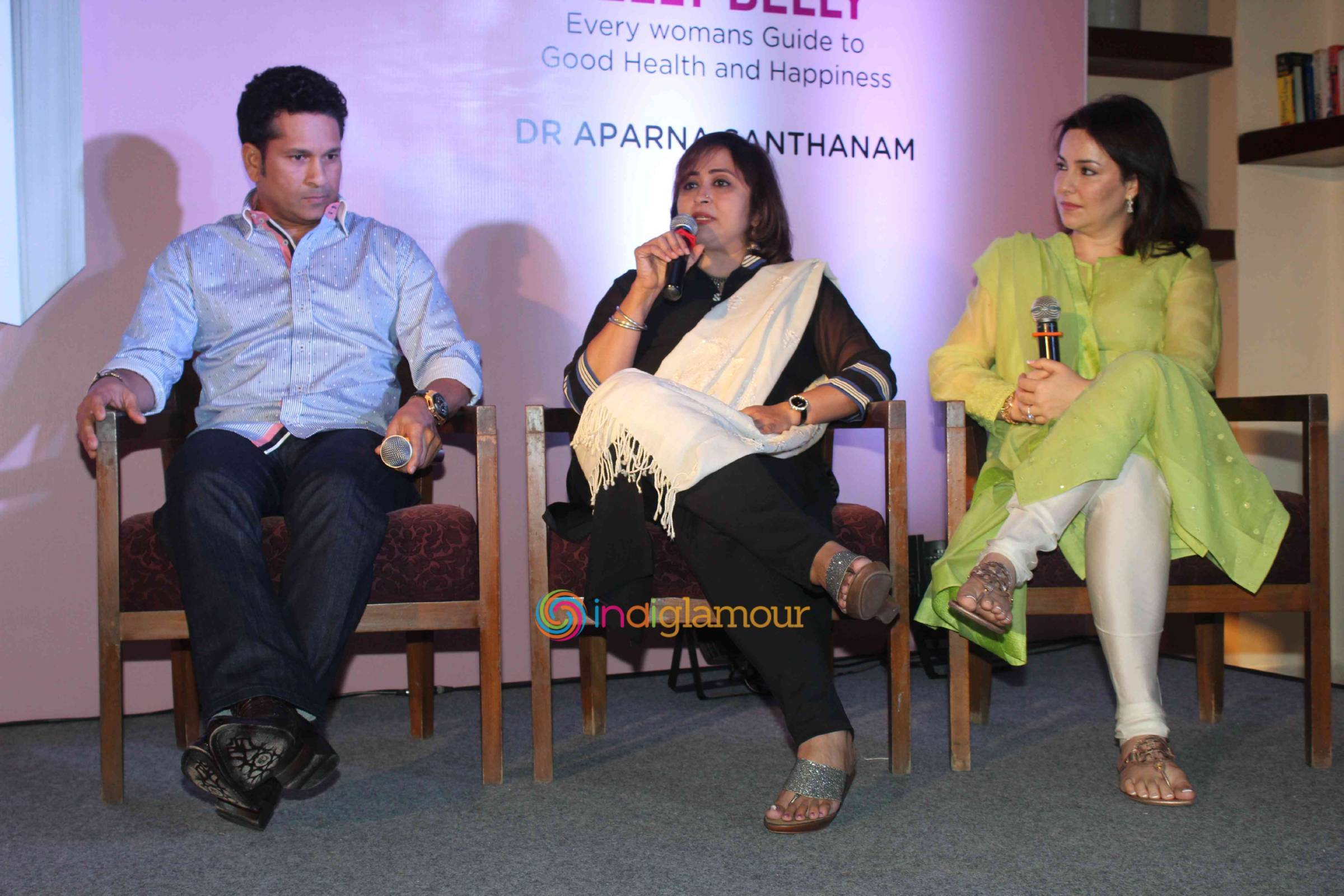 Sachin Tendulkar Launches Dr Aparna Santhanam Book Jelly Belly Event hd photo