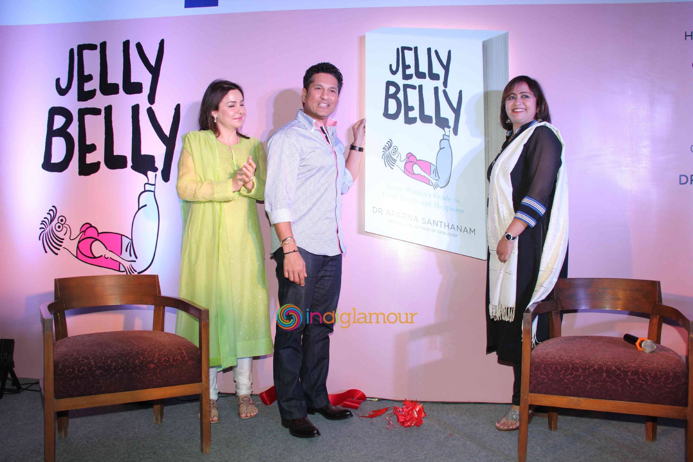 Sachin Tendulkar Launches Dr Aparna Santhanam Book Jelly Belly Event hd photo