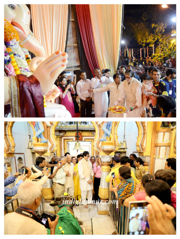 Amitabh Bachchan Visits Mankeshwar Mandal's Lord Ganpati Pandal at Byculla Event hd photo