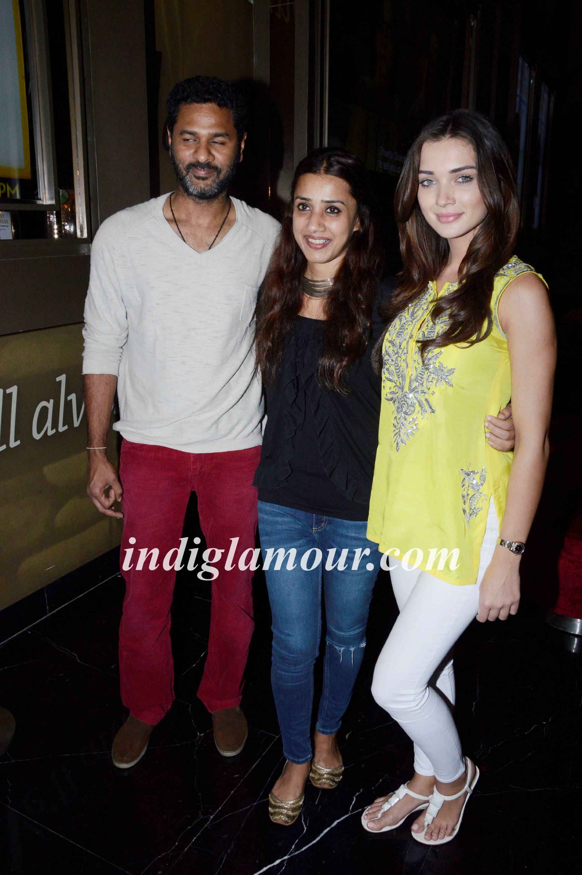 Prabhu Deva and Amy Jackson Visit Theaters Event hd photo