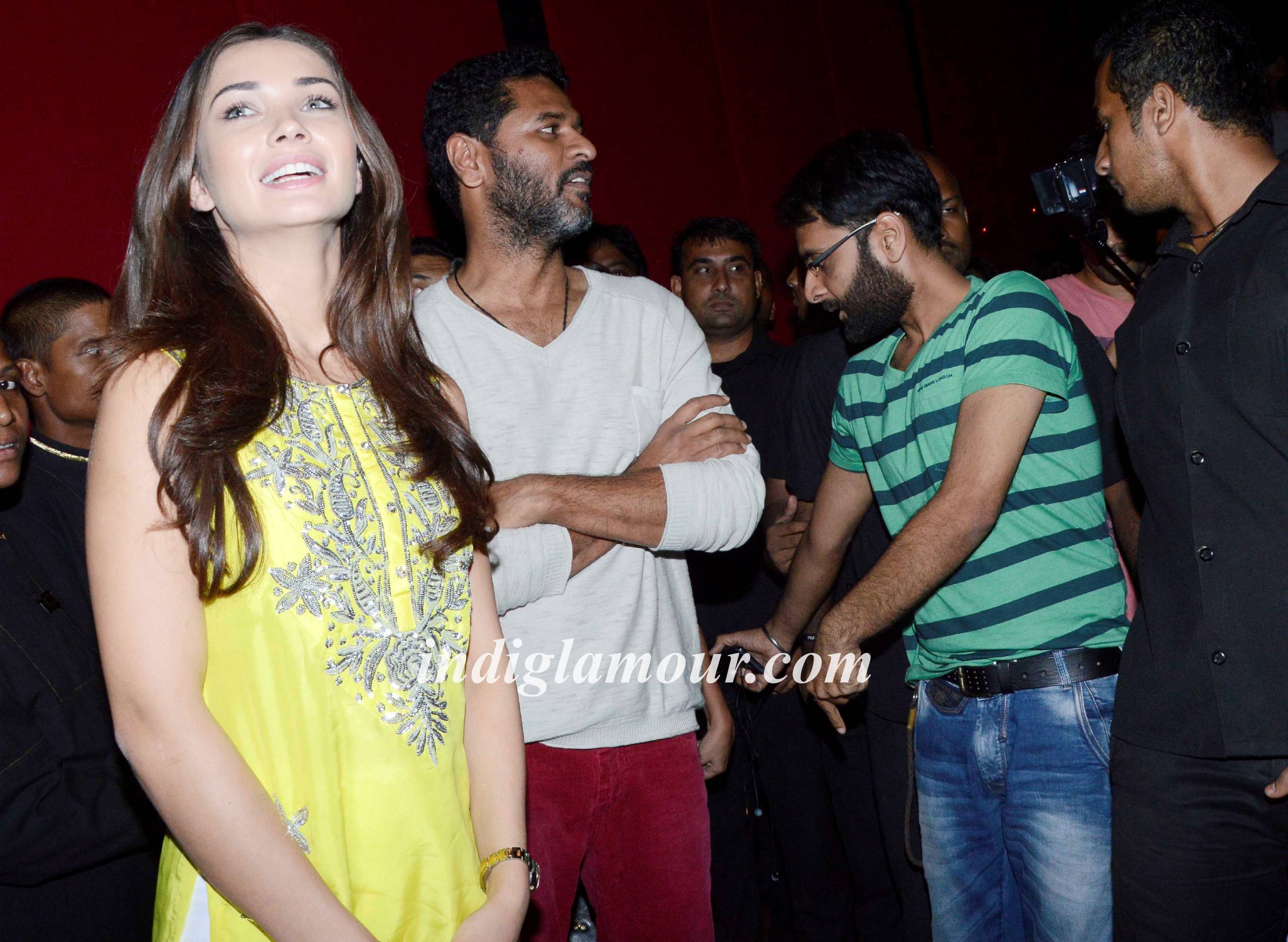 Prabhu Deva and Amy Jackson Visit Theaters Event hd photo