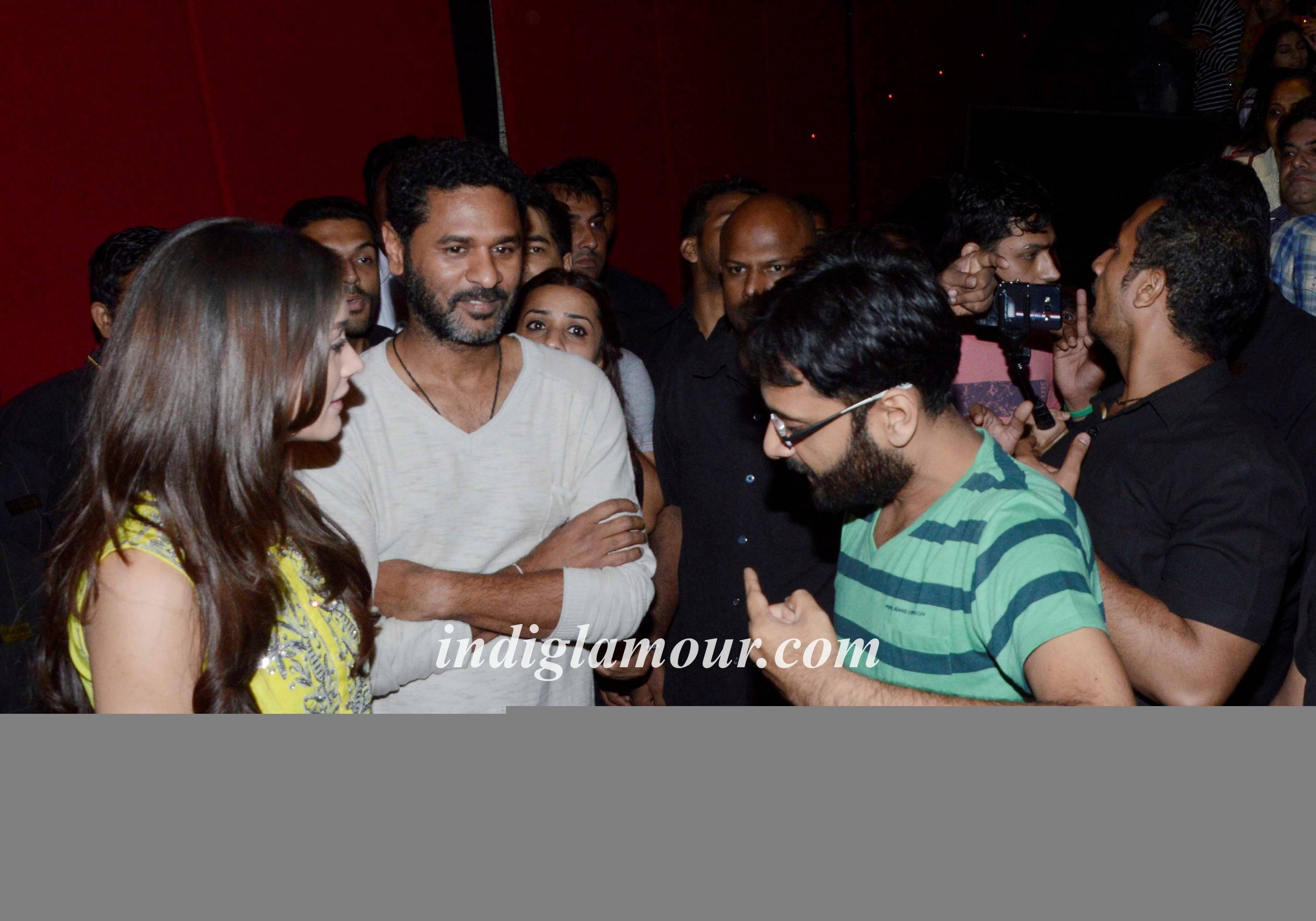 Prabhu Deva and Amy Jackson Visit Theaters Event hd photo