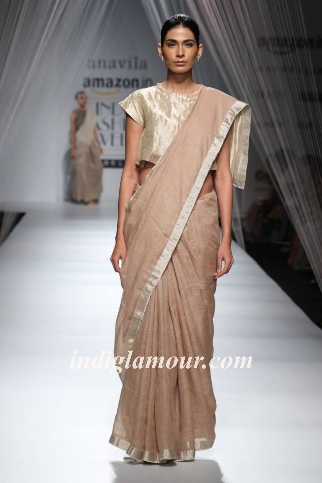Anavila Misra Show at Amazon India Fashion Week Spring Summer 16 Event hd photo