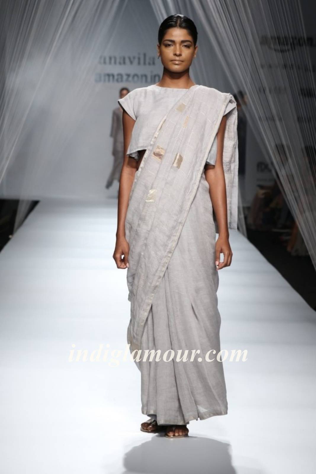 Anavila Misra Show at Amazon India Fashion Week Spring Summer 16 Event hd photo