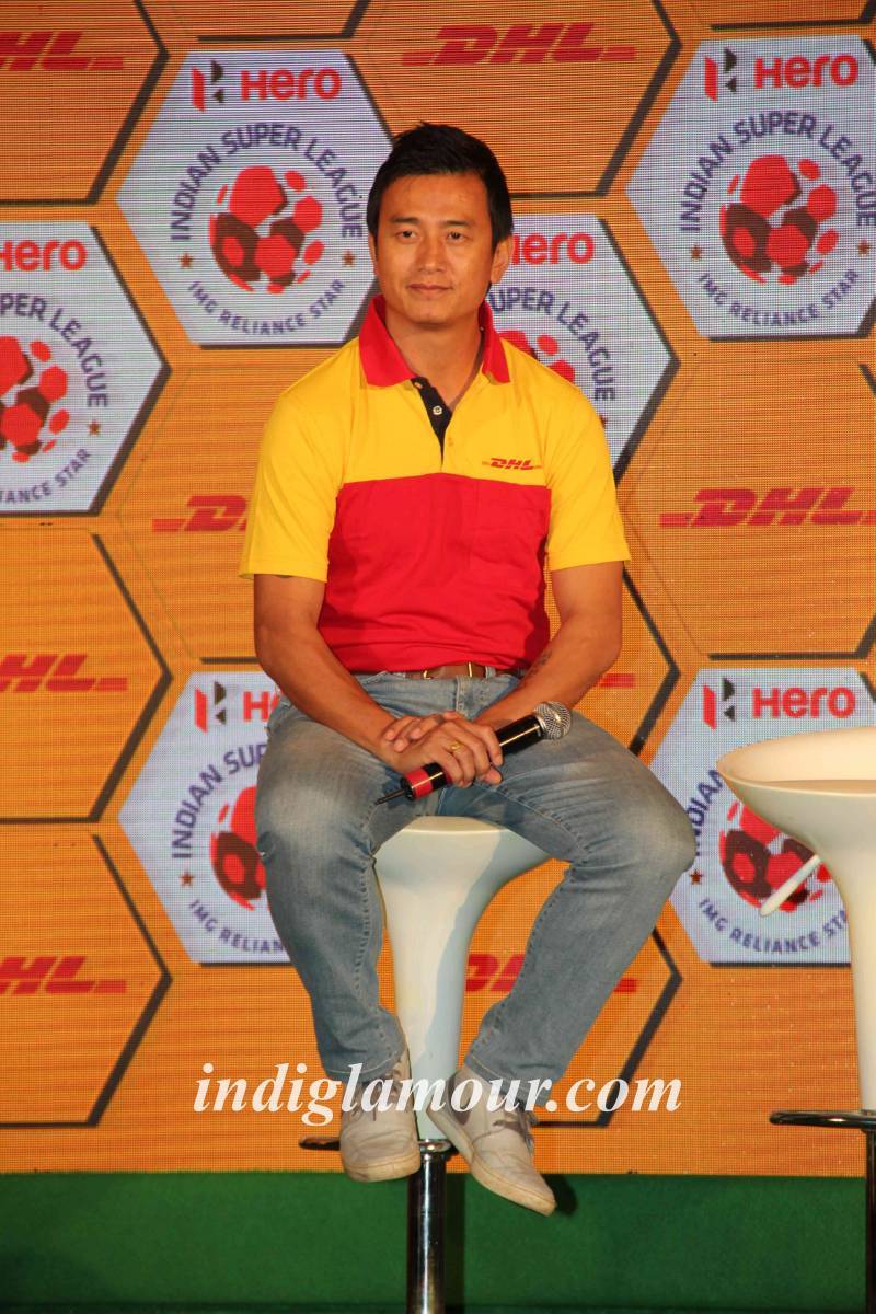Baichung Bhutia Partners with DHL Express Event hd photo