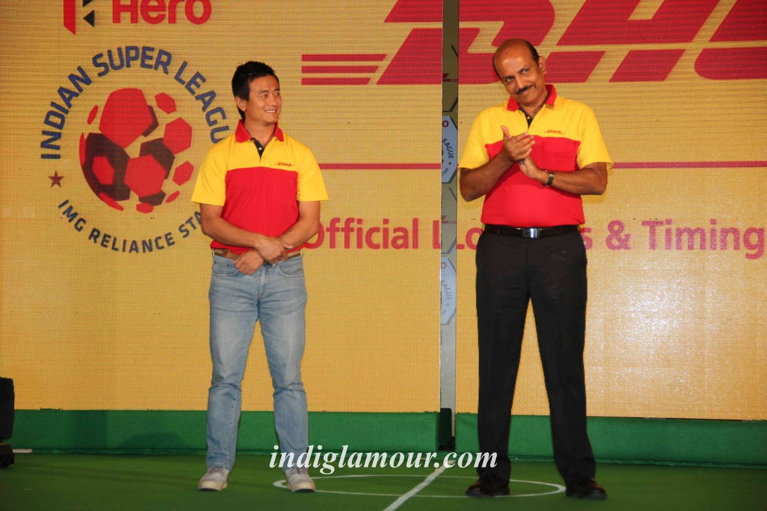 Baichung Bhutia Partners with DHL Express Event hd photo