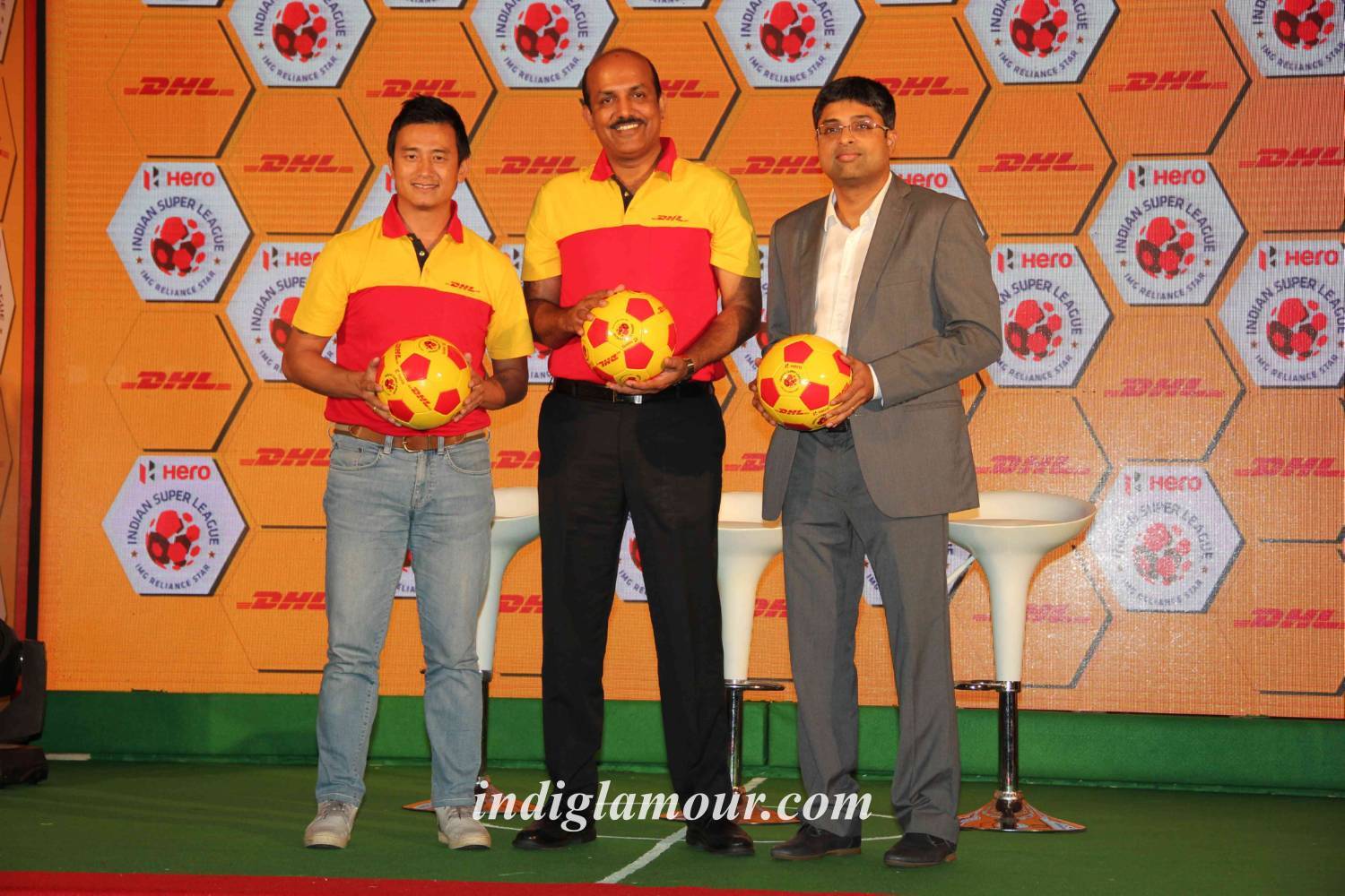 Baichung Bhutia Partners with DHL Express Event hd photo