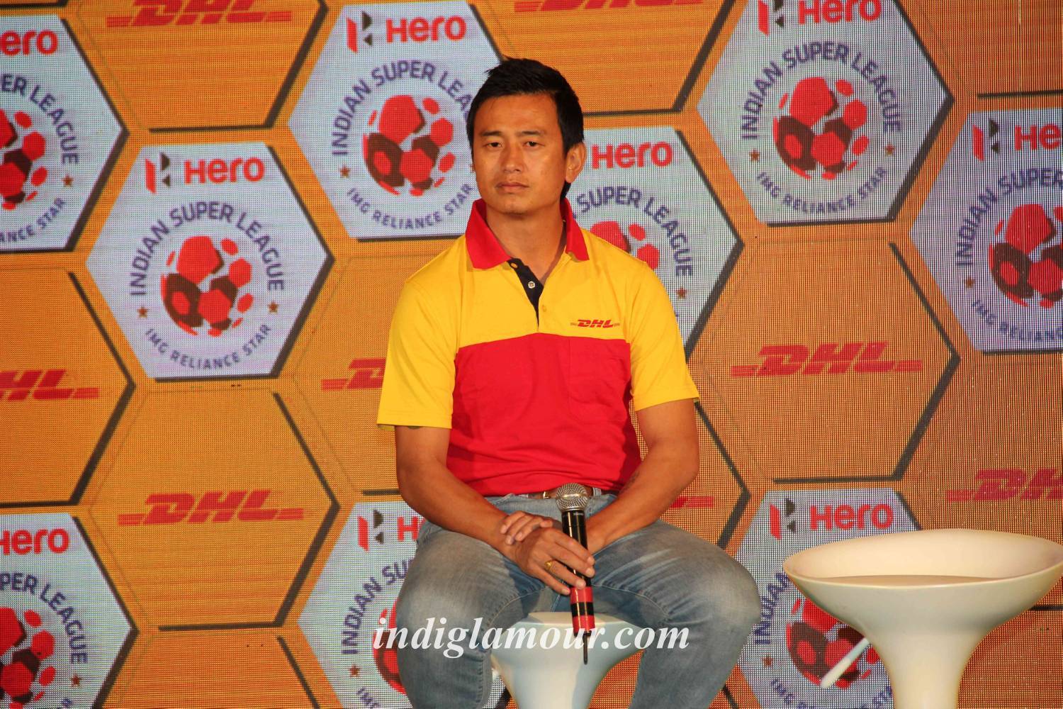 Baichung Bhutia Partners with DHL Express Event hd photo
