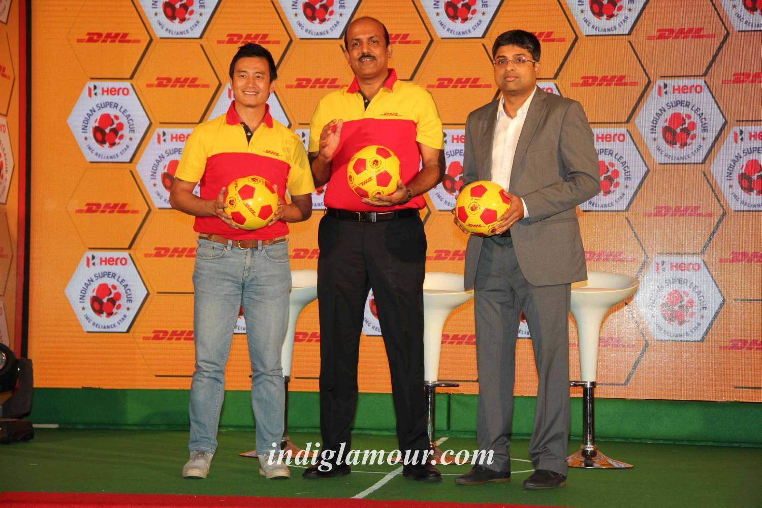 Baichung Bhutia Partners with DHL Express Event hd photo