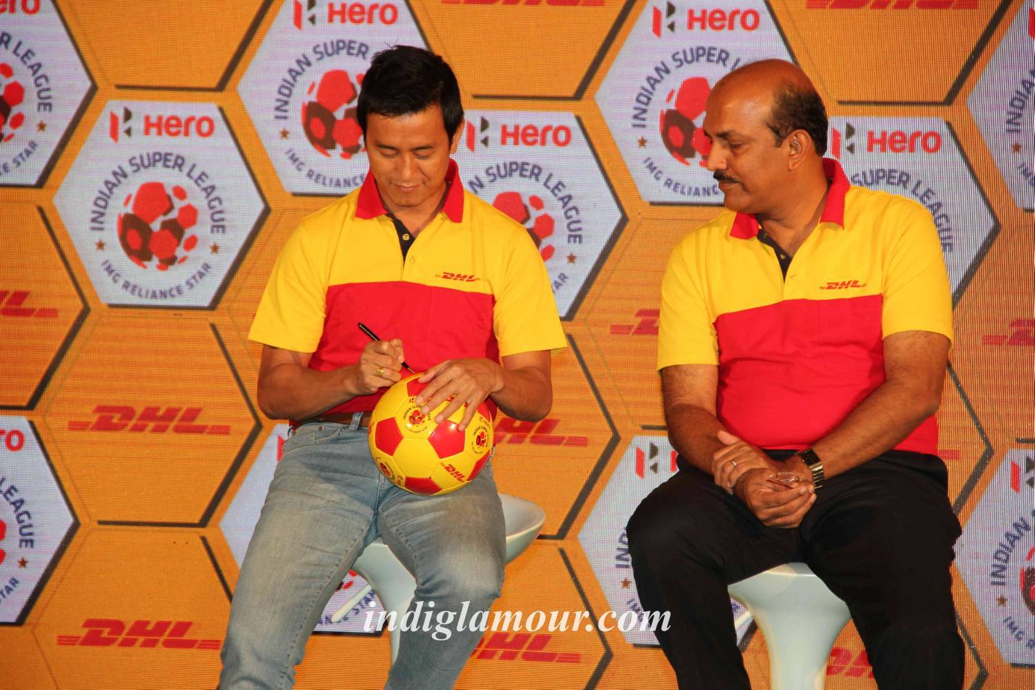 Baichung Bhutia Partners with DHL Express Event hd photo