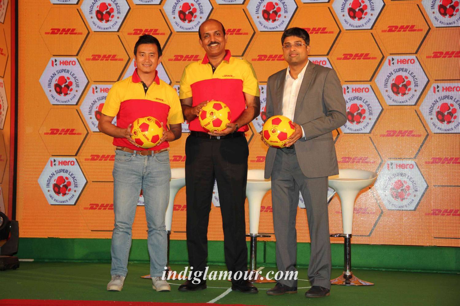 Baichung Bhutia Partners with DHL Express Event hd photo