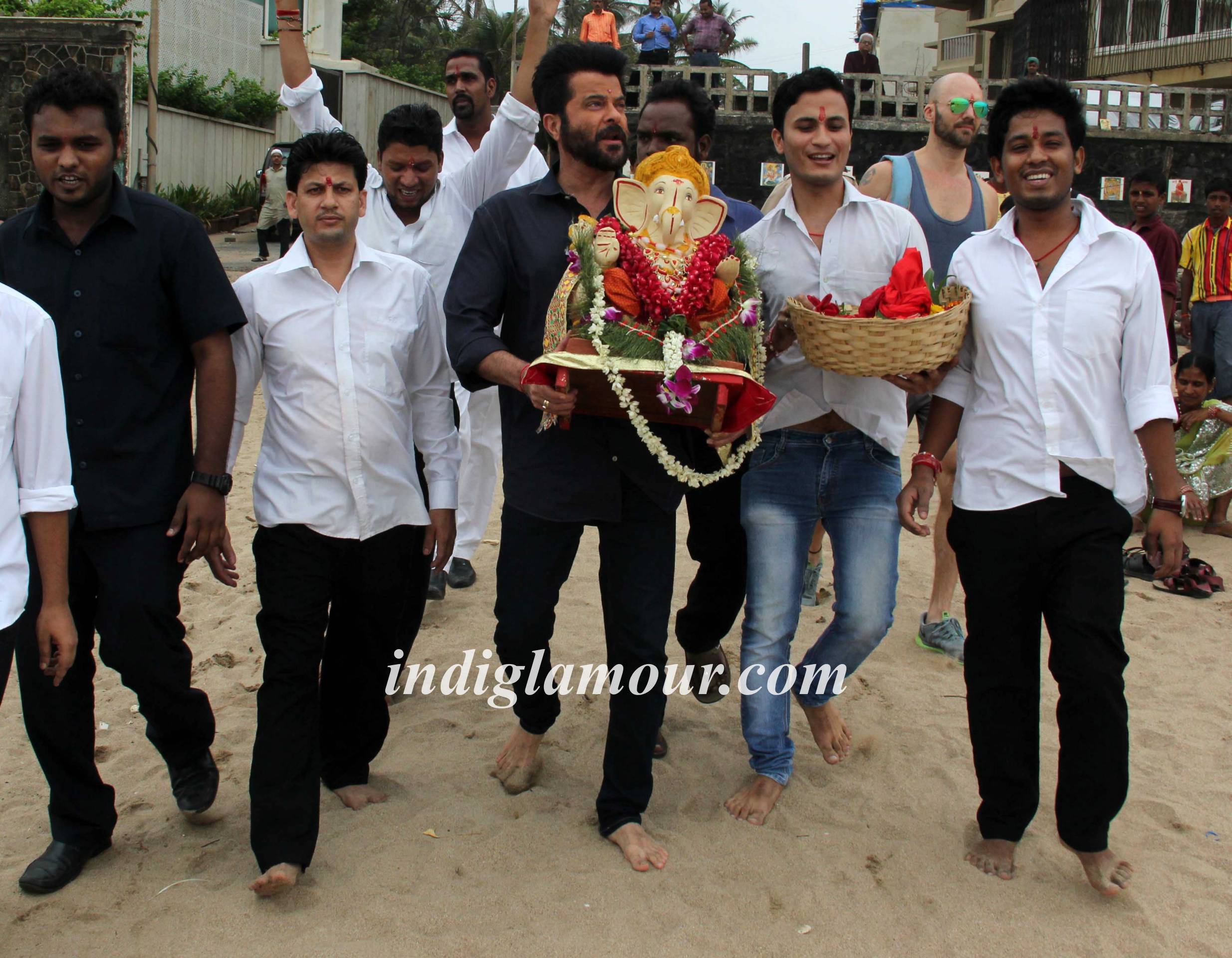 Anil Kapoor Celebrates Ganpati Visarjan Event hd photo