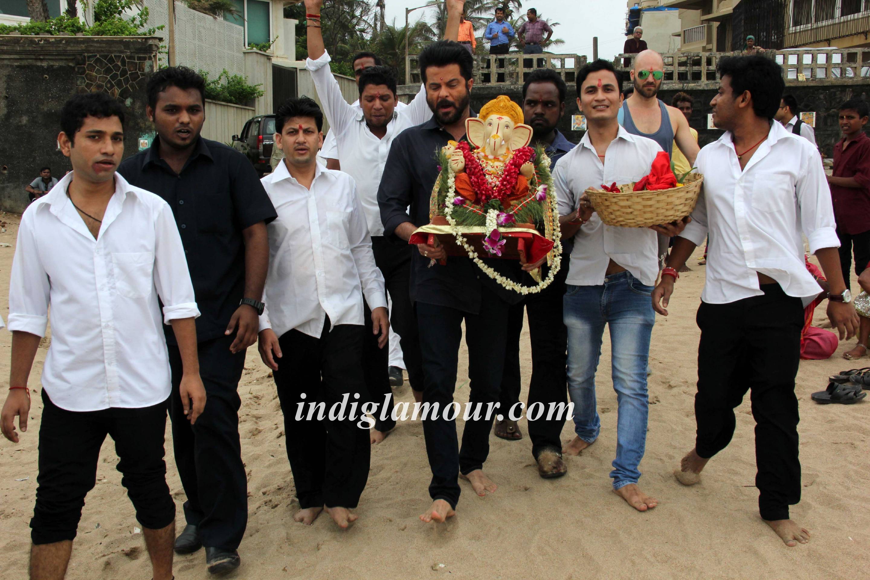 Anil Kapoor Celebrates Ganpati Visarjan Event hd photo