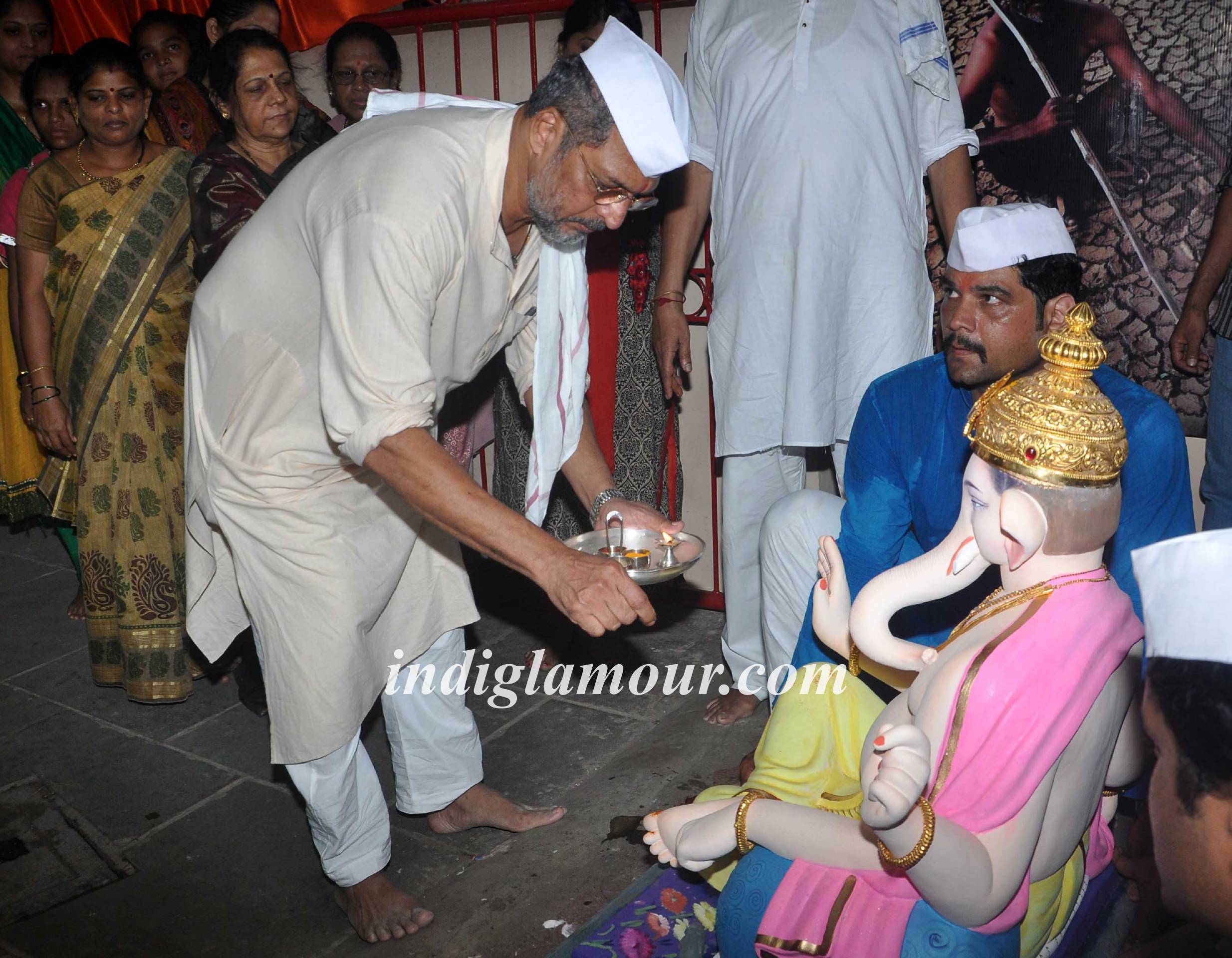 Nana Patekar Celebrates Ganesh Festival Event hd photo