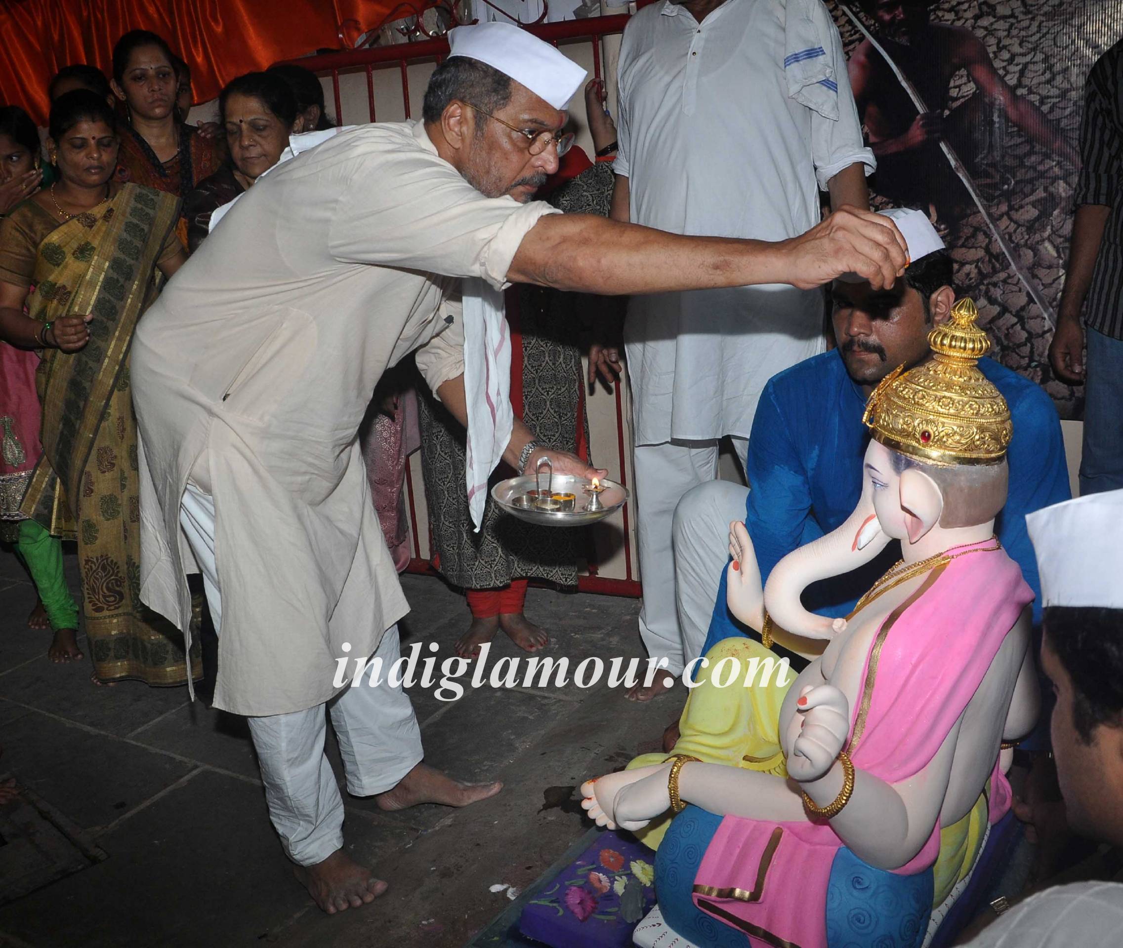 Nana Patekar Celebrates Ganesh Festival Event hd photo