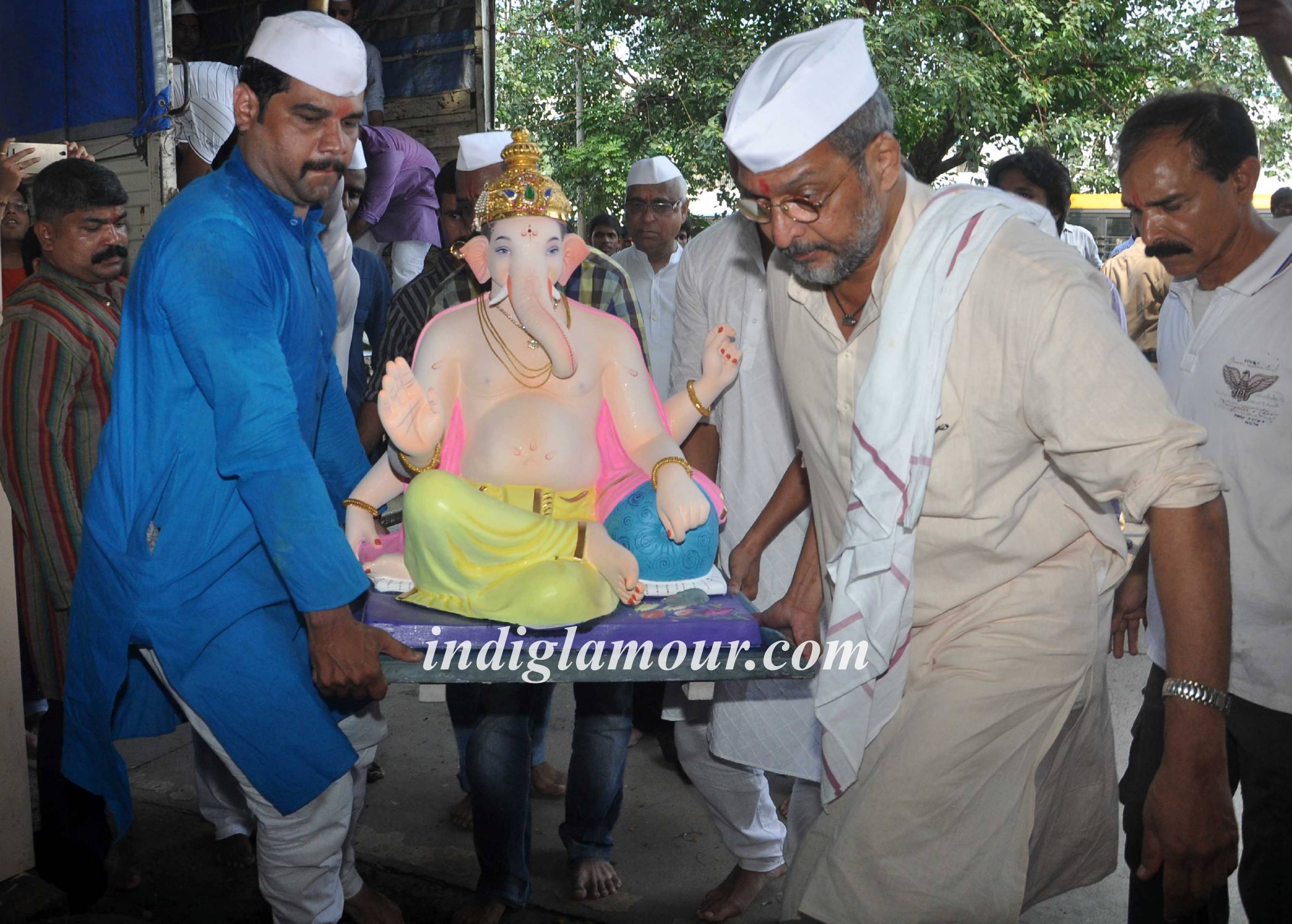 Nana Patekar Celebrates Ganesh Festival Event hd photo
