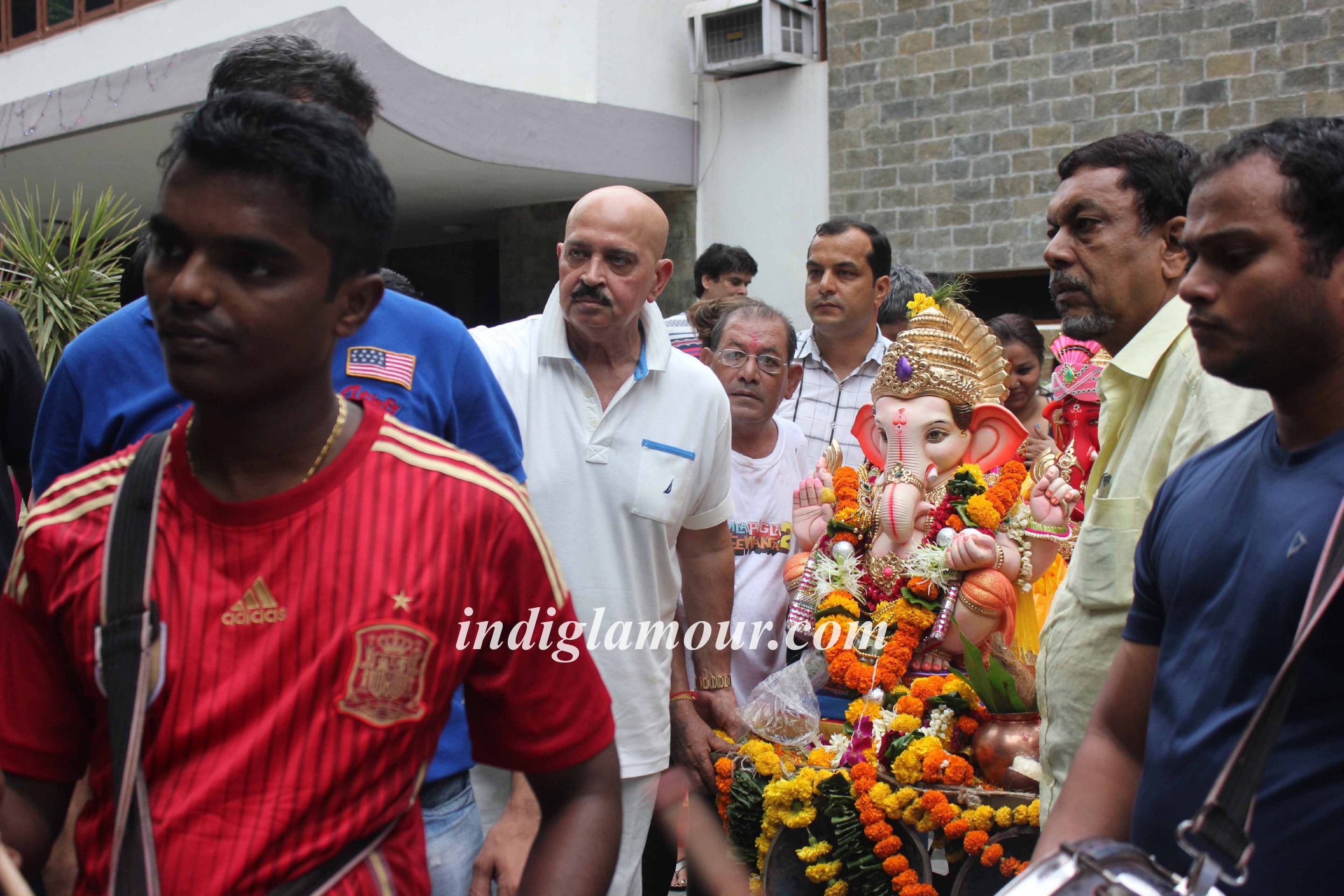 Rakesh Roshan Celebrates Ganpati Visarjan Event hd photo