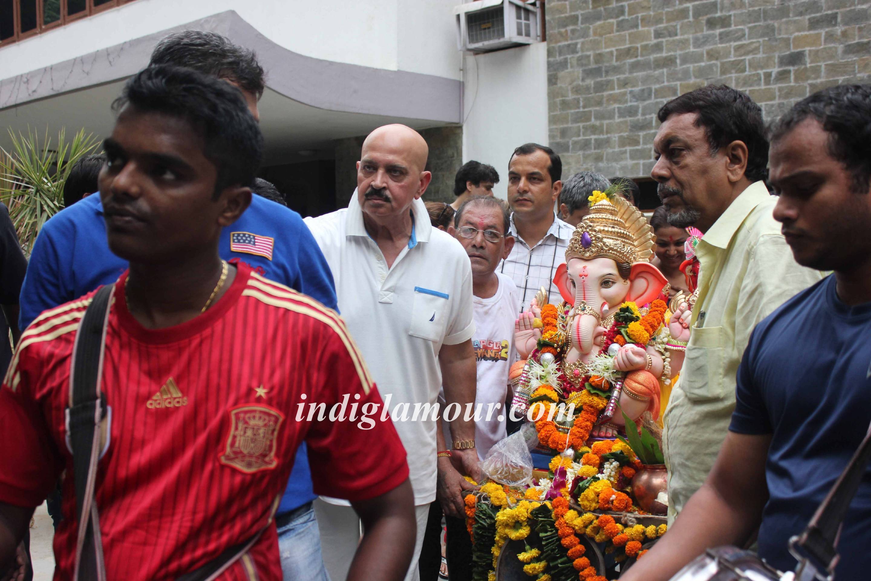Rakesh Roshan Celebrates Ganpati Visarjan Event hd photo