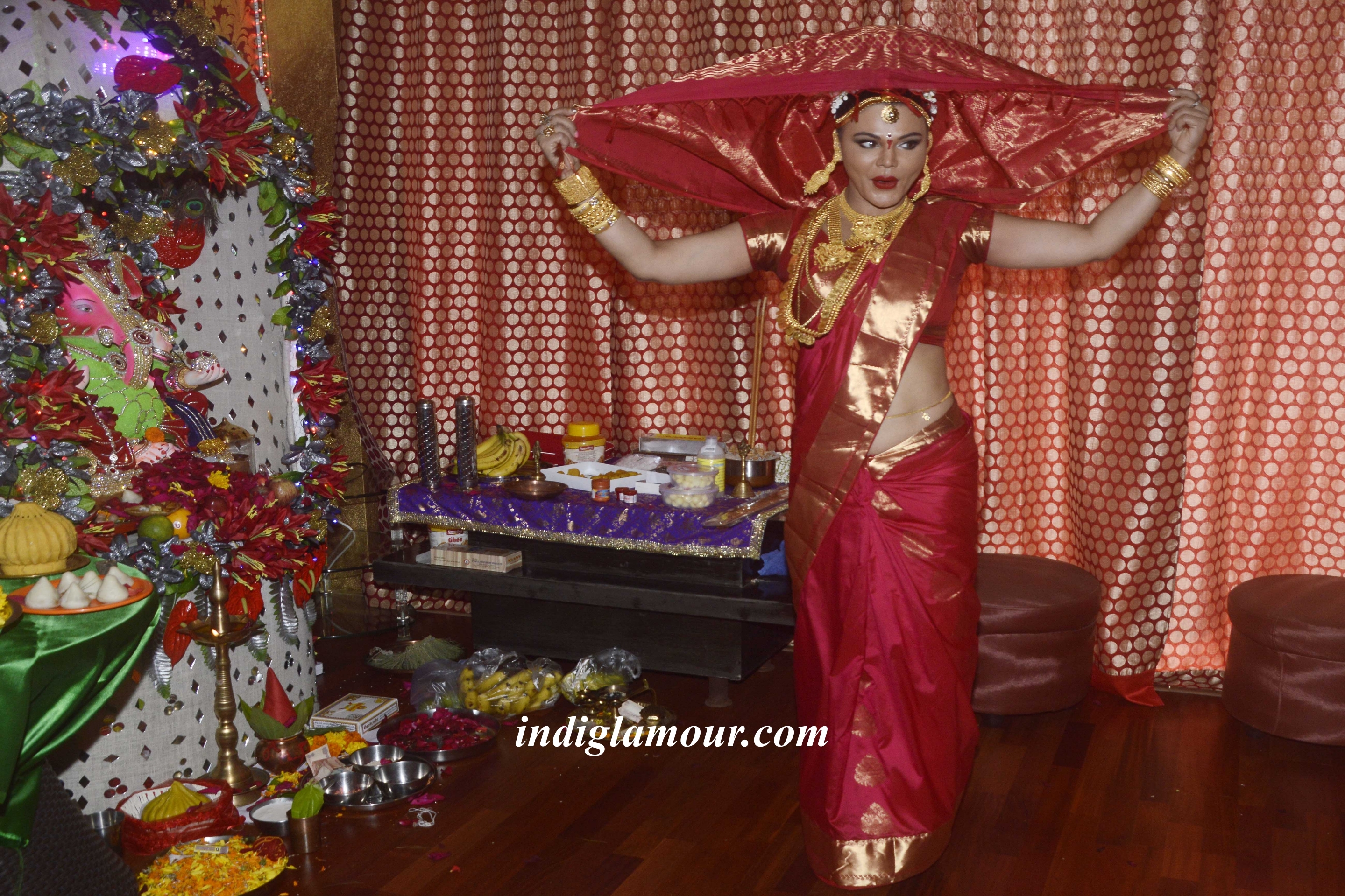 Rakhi Sawant Celebrates Ganesh Festival Event hd photo