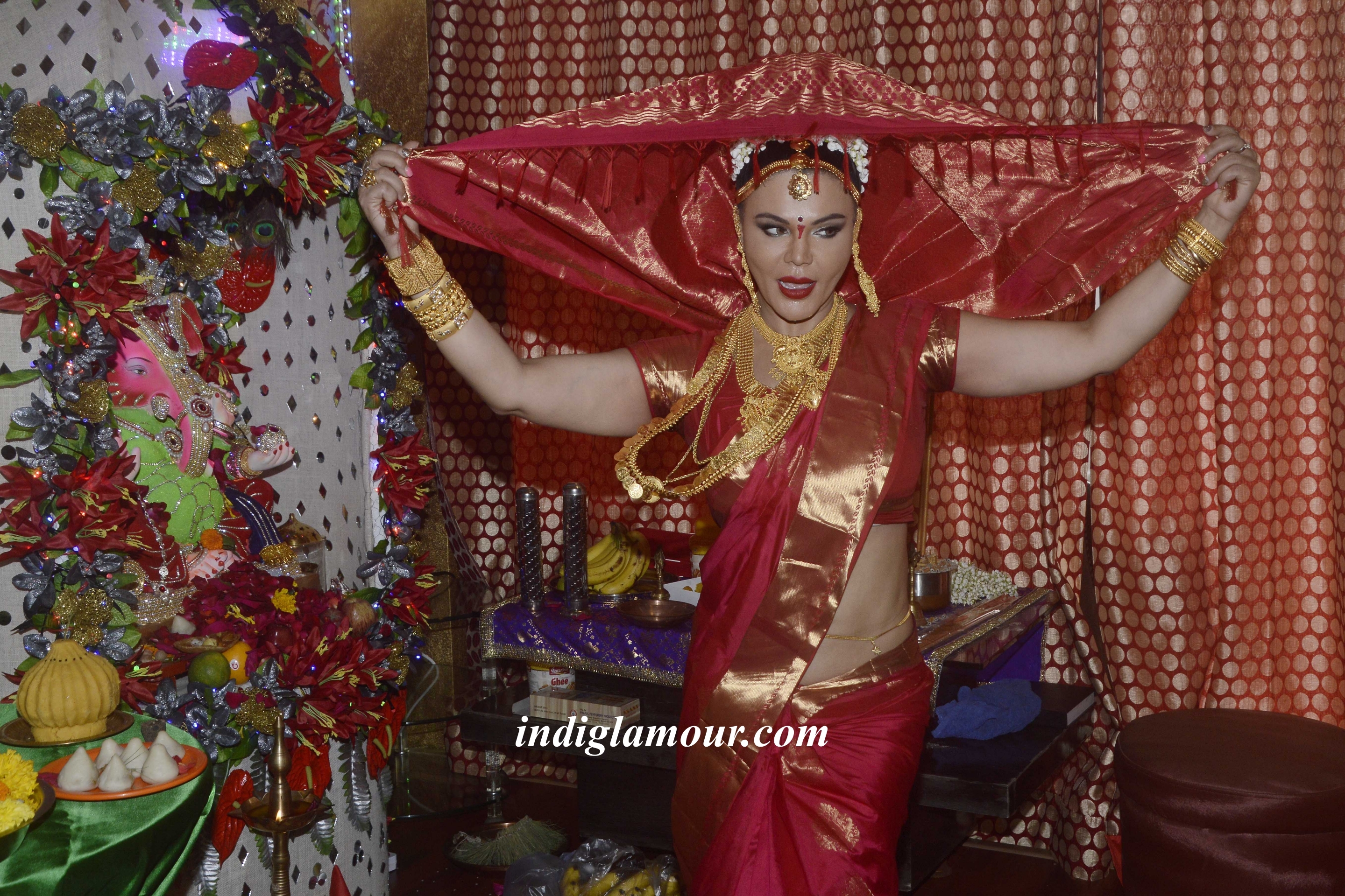 Rakhi Sawant Celebrates Ganesh Festival Event hd photo