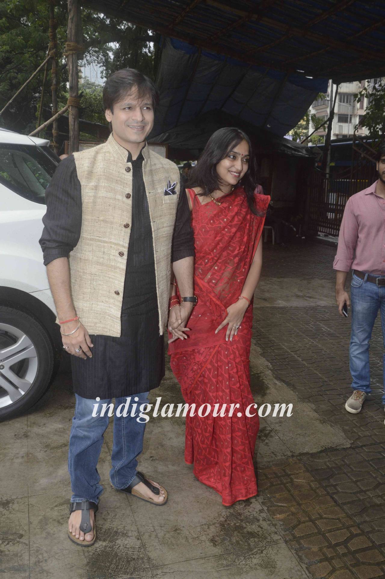 Vivek Oberoi Visits Siddhivinayak Temple Event hd photo