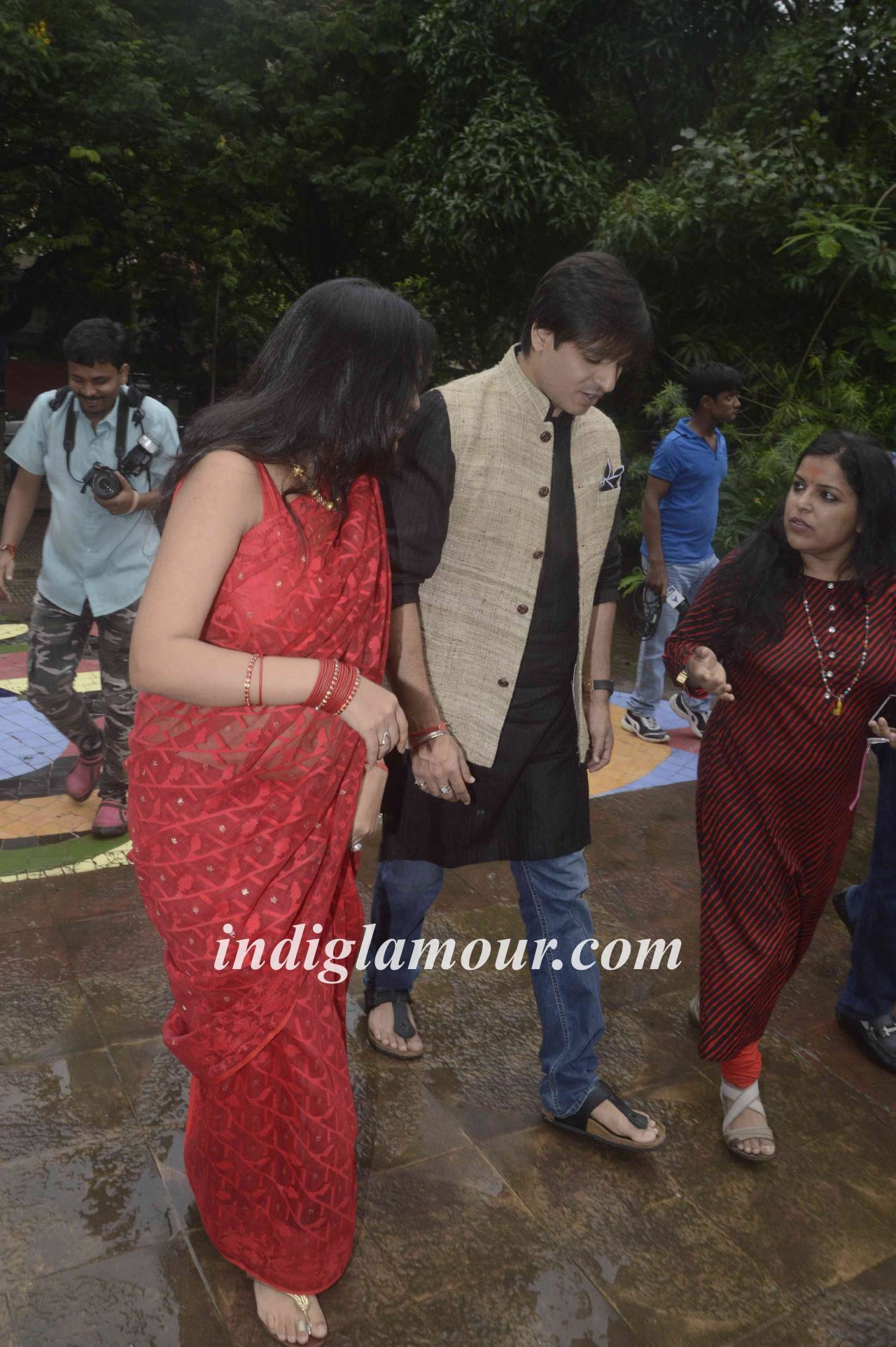 Vivek Oberoi Visits Siddhivinayak Temple Event hd photo