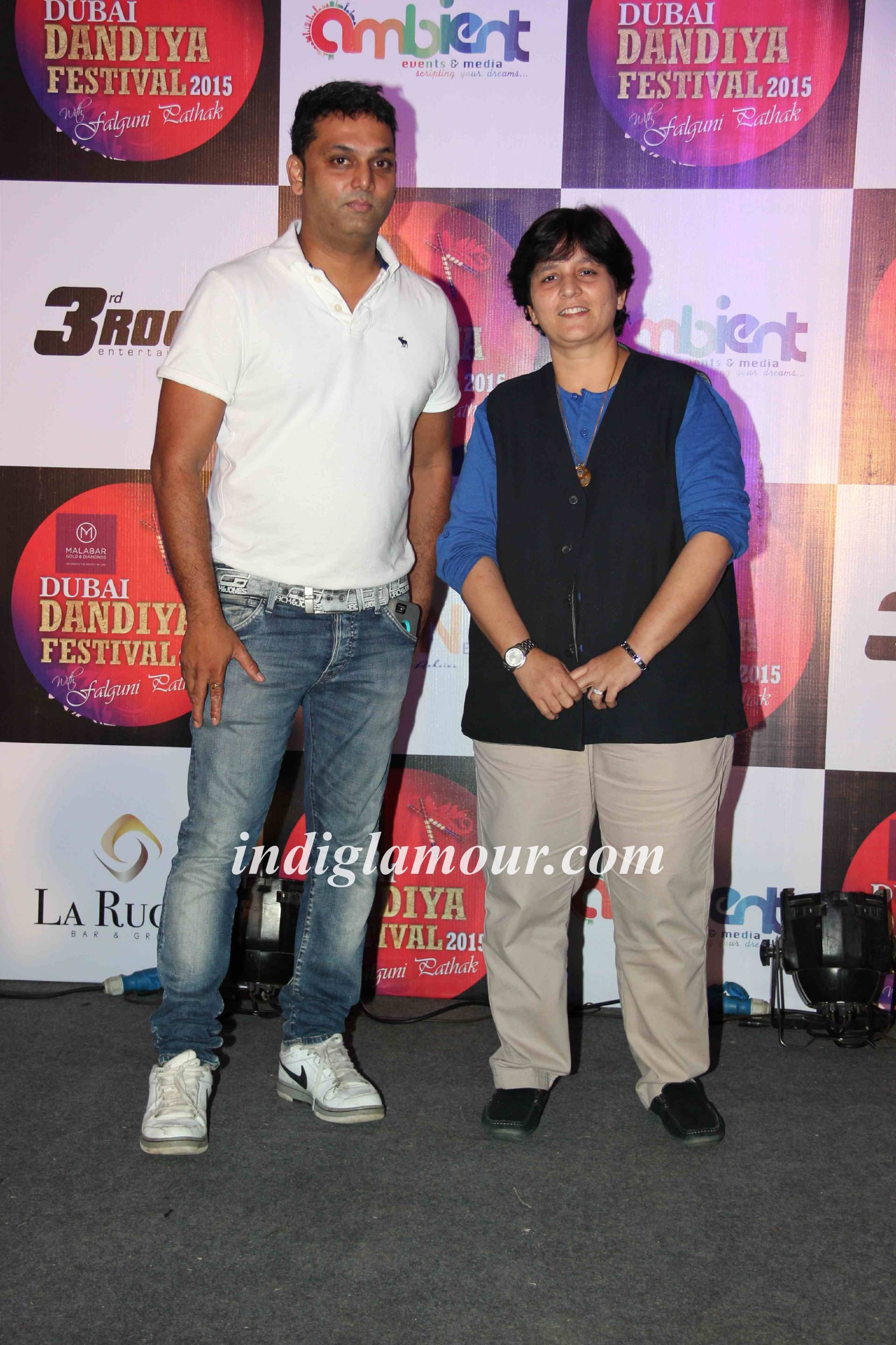 Falguni Pathak at Press Conference of Dubai Dandiya Festival 2015 Event hd photo