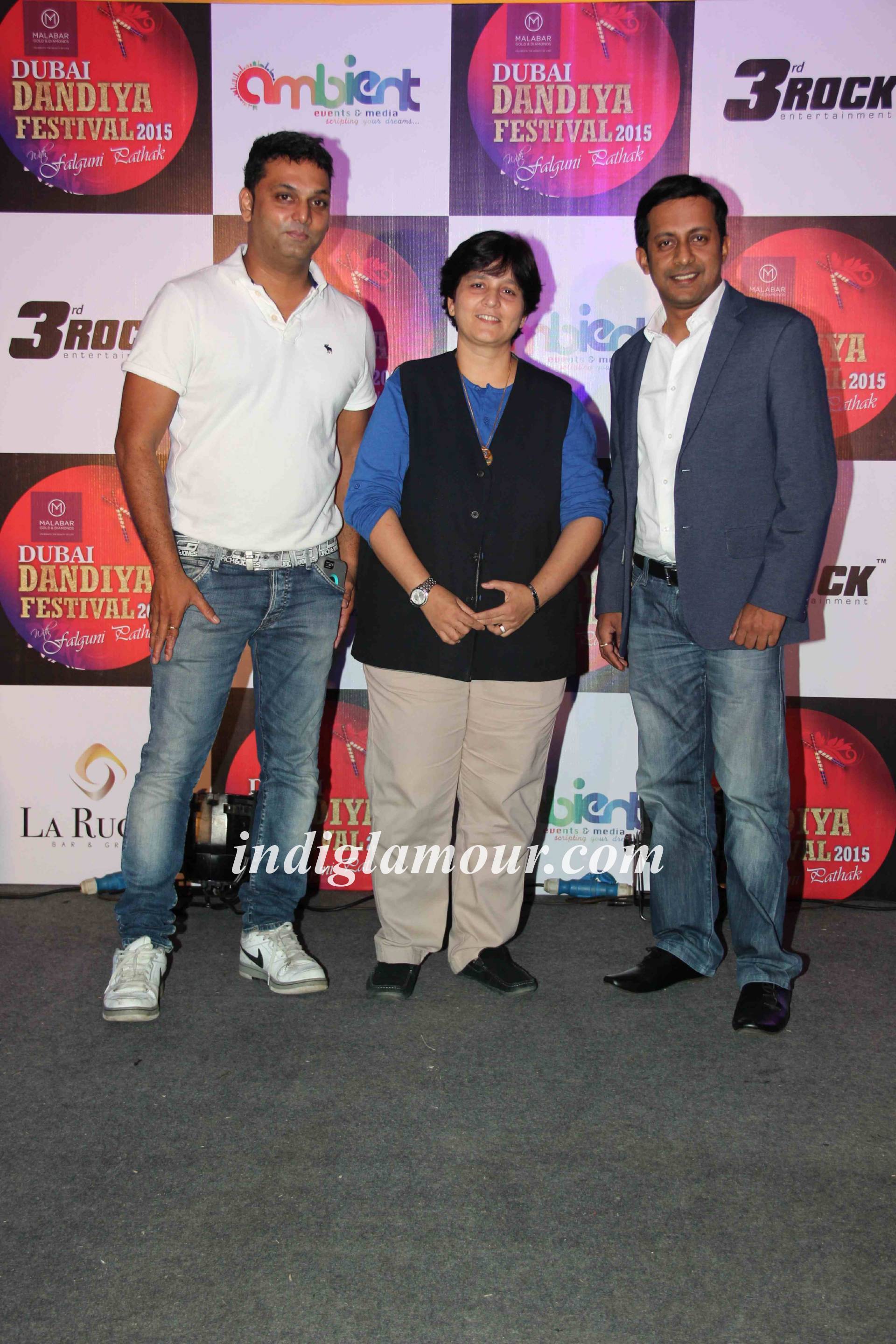 Falguni Pathak at Press Conference of Dubai Dandiya Festival 2015 Event hd photo
