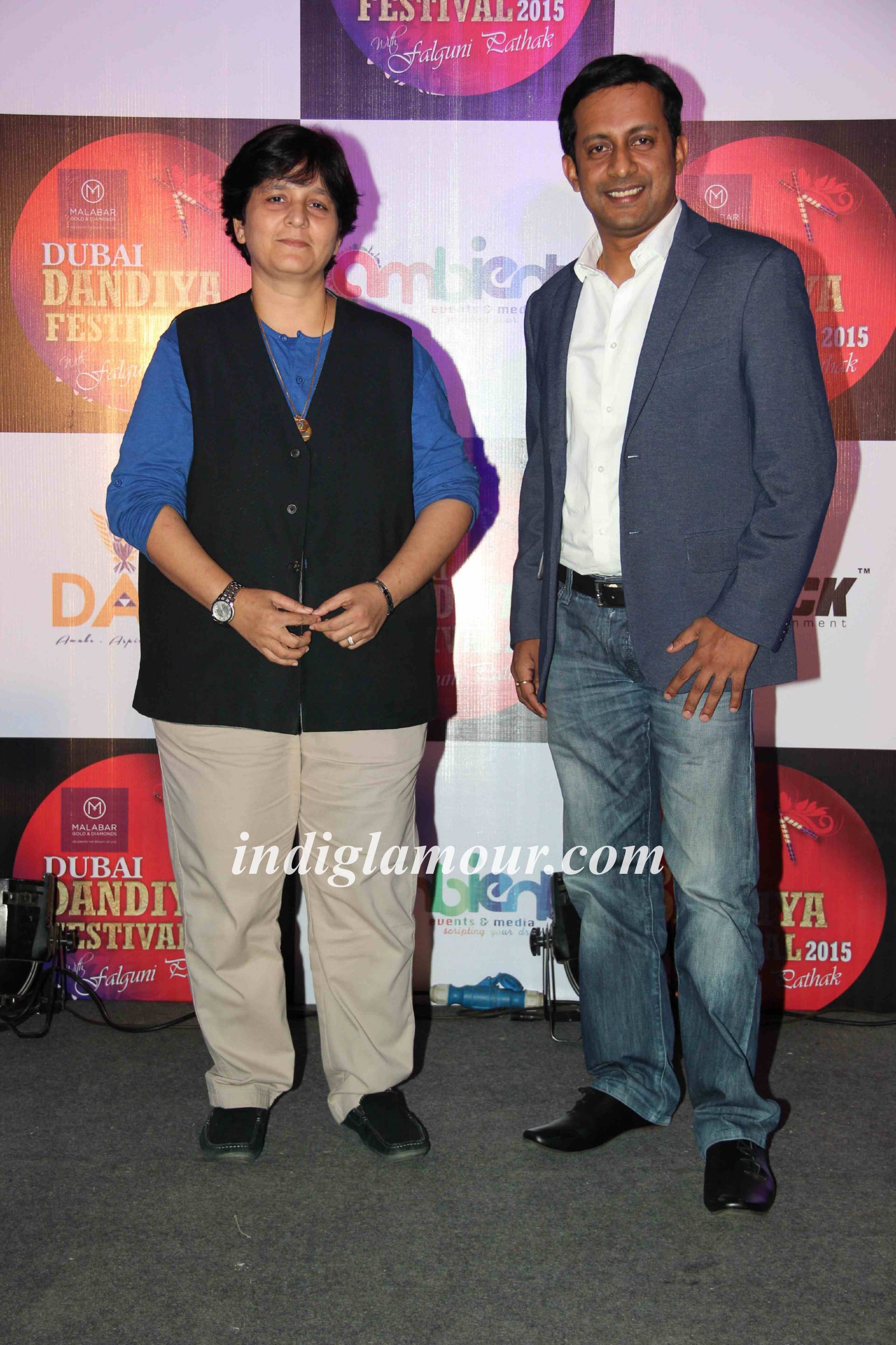 Falguni Pathak at Press Conference of Dubai Dandiya Festival 2015 Event hd photo