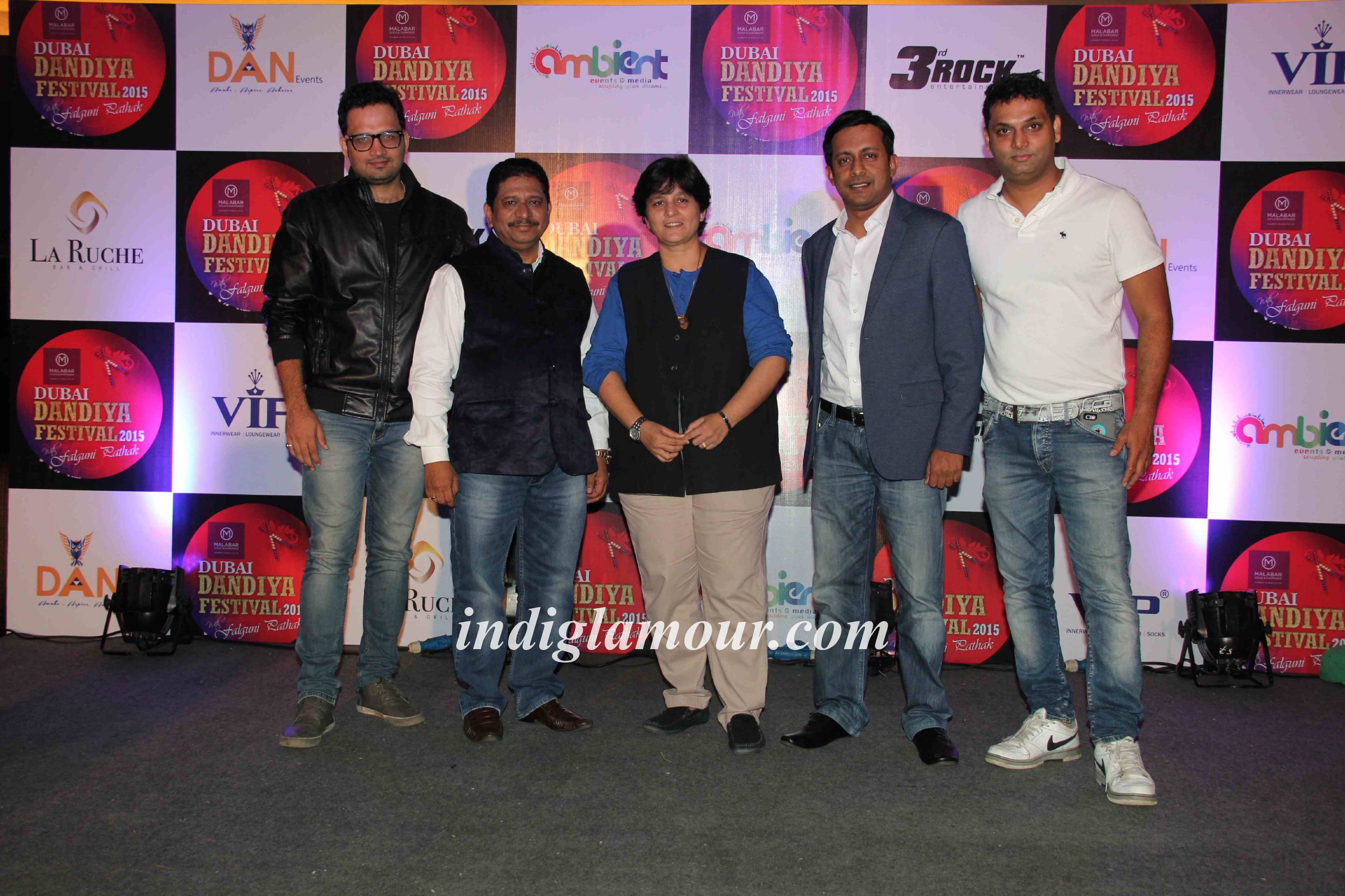Falguni Pathak at Press Conference of Dubai Dandiya Festival 2015 Event hd photo