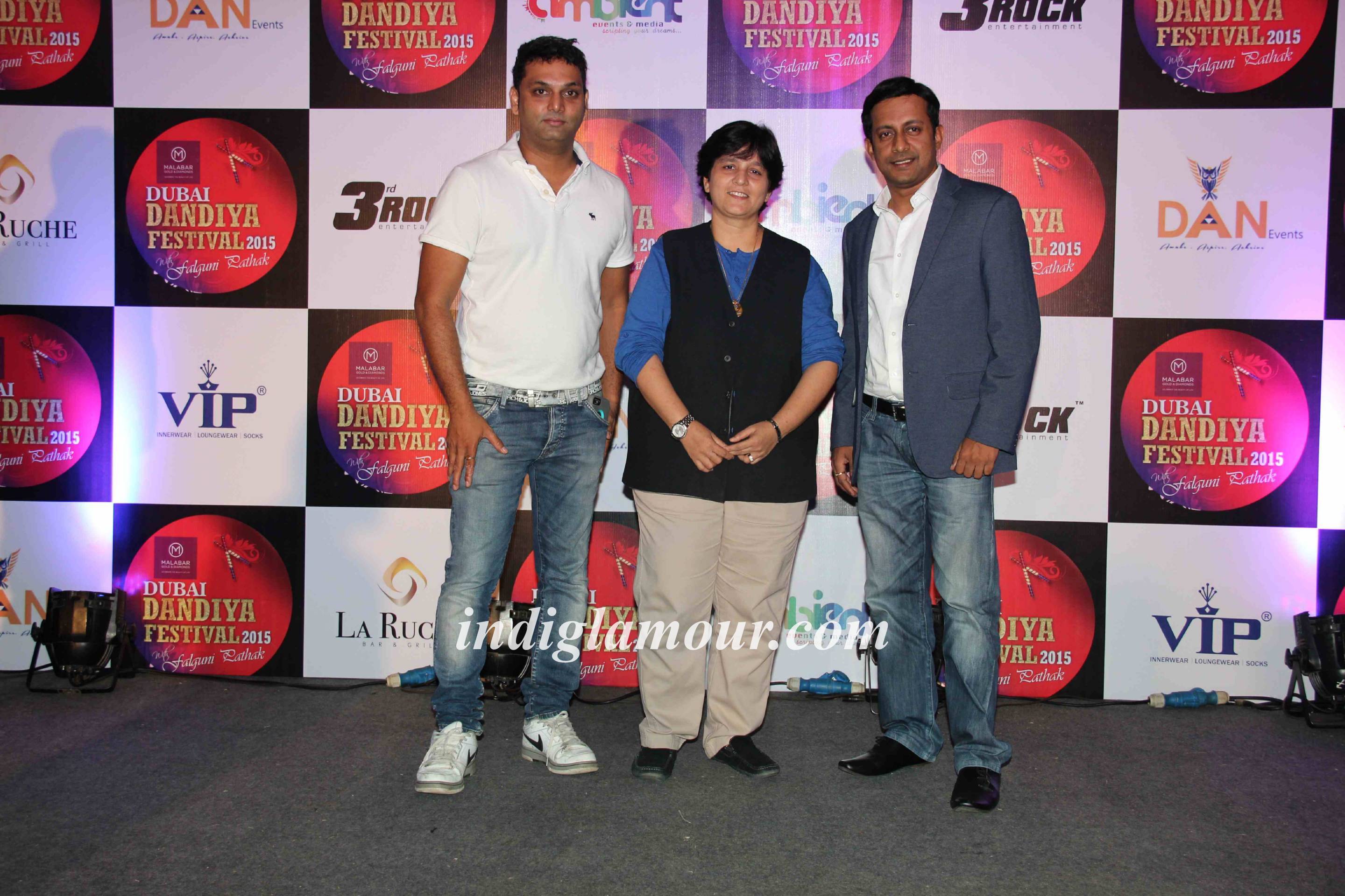 Falguni Pathak at Press Conference of Dubai Dandiya Festival 2015 Event hd photo