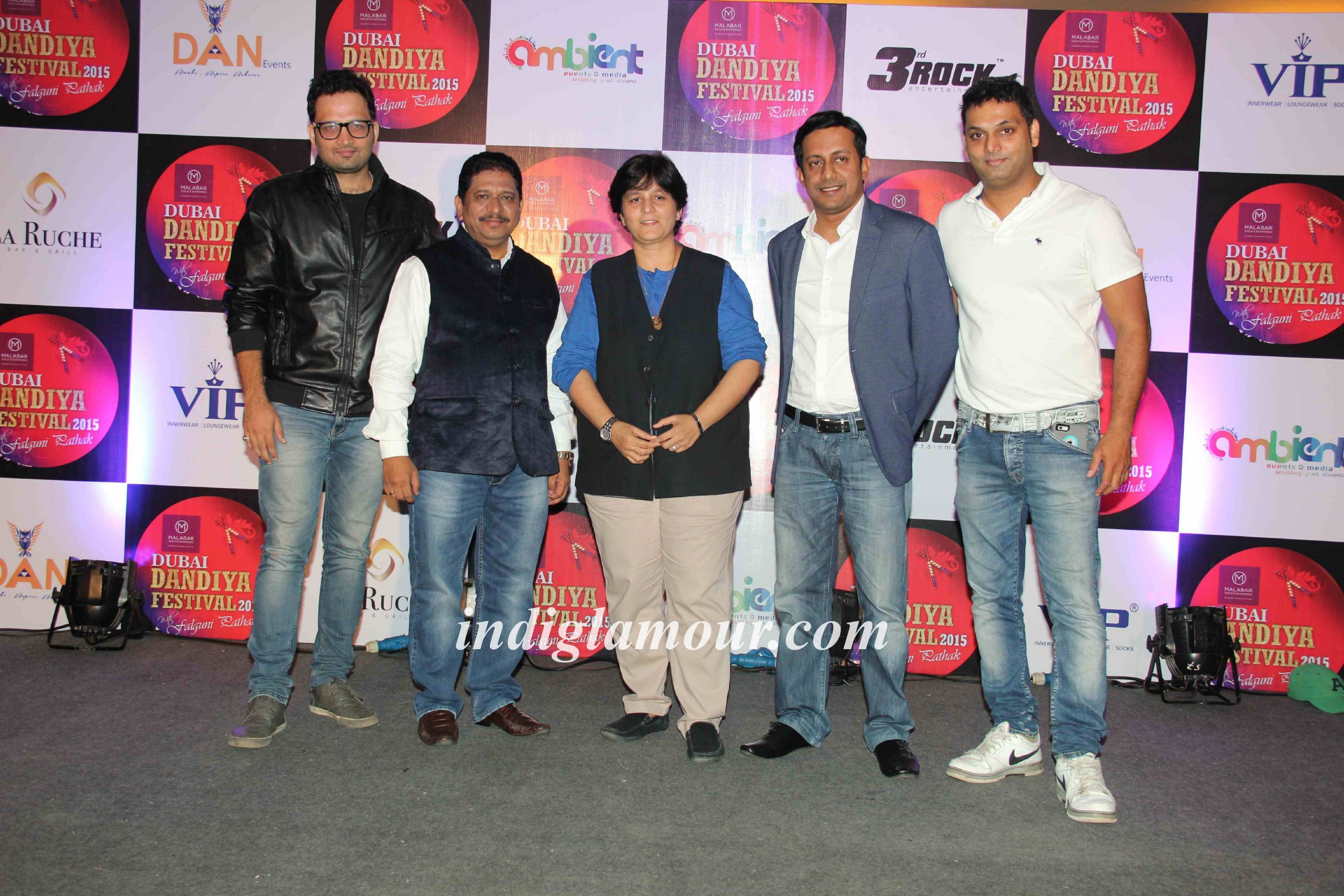 Falguni Pathak at Press Conference of Dubai Dandiya Festival 2015 Event hd photo