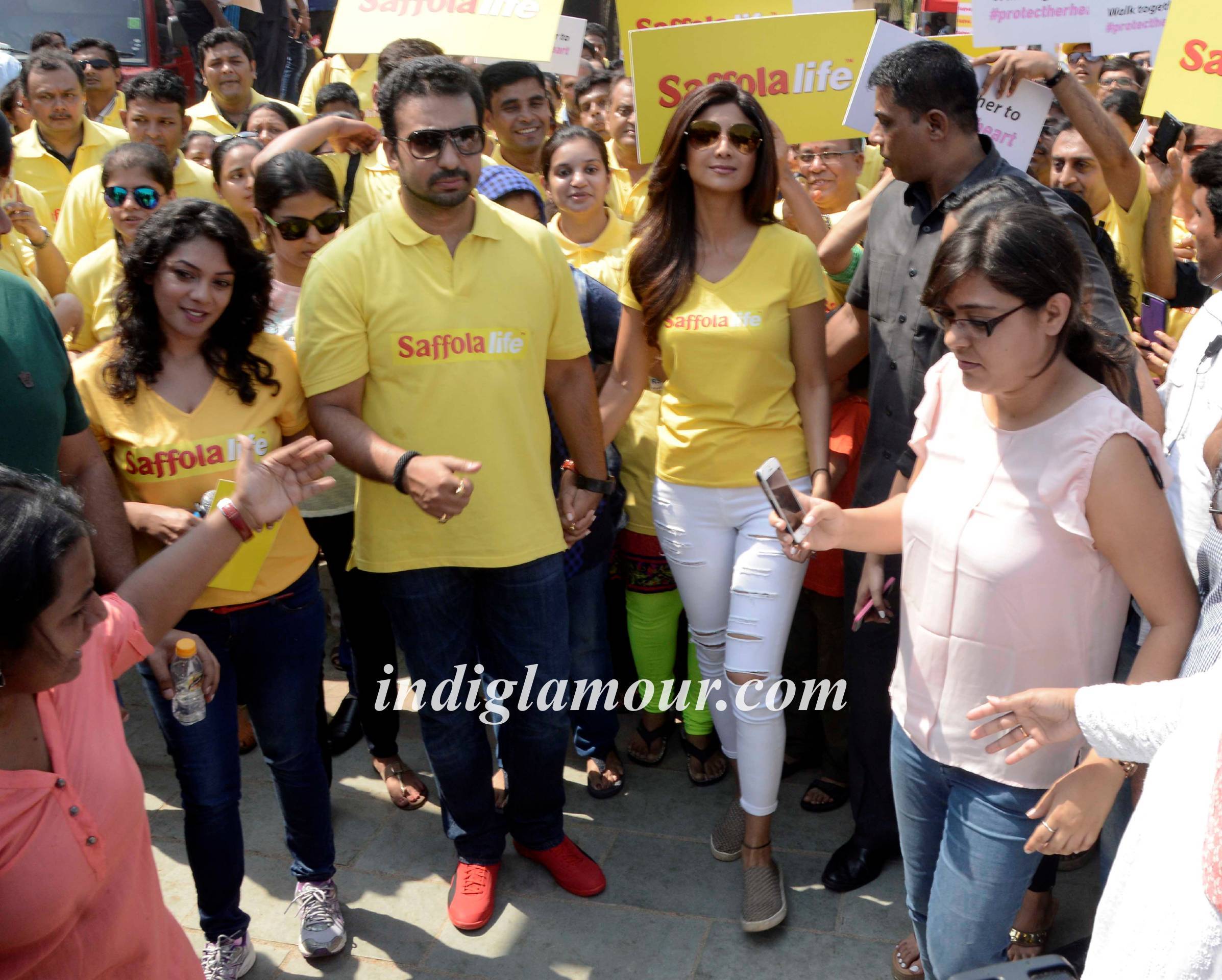 Shilpa Shetty and Raj Kundra Participate World Heart Day Event hd photo