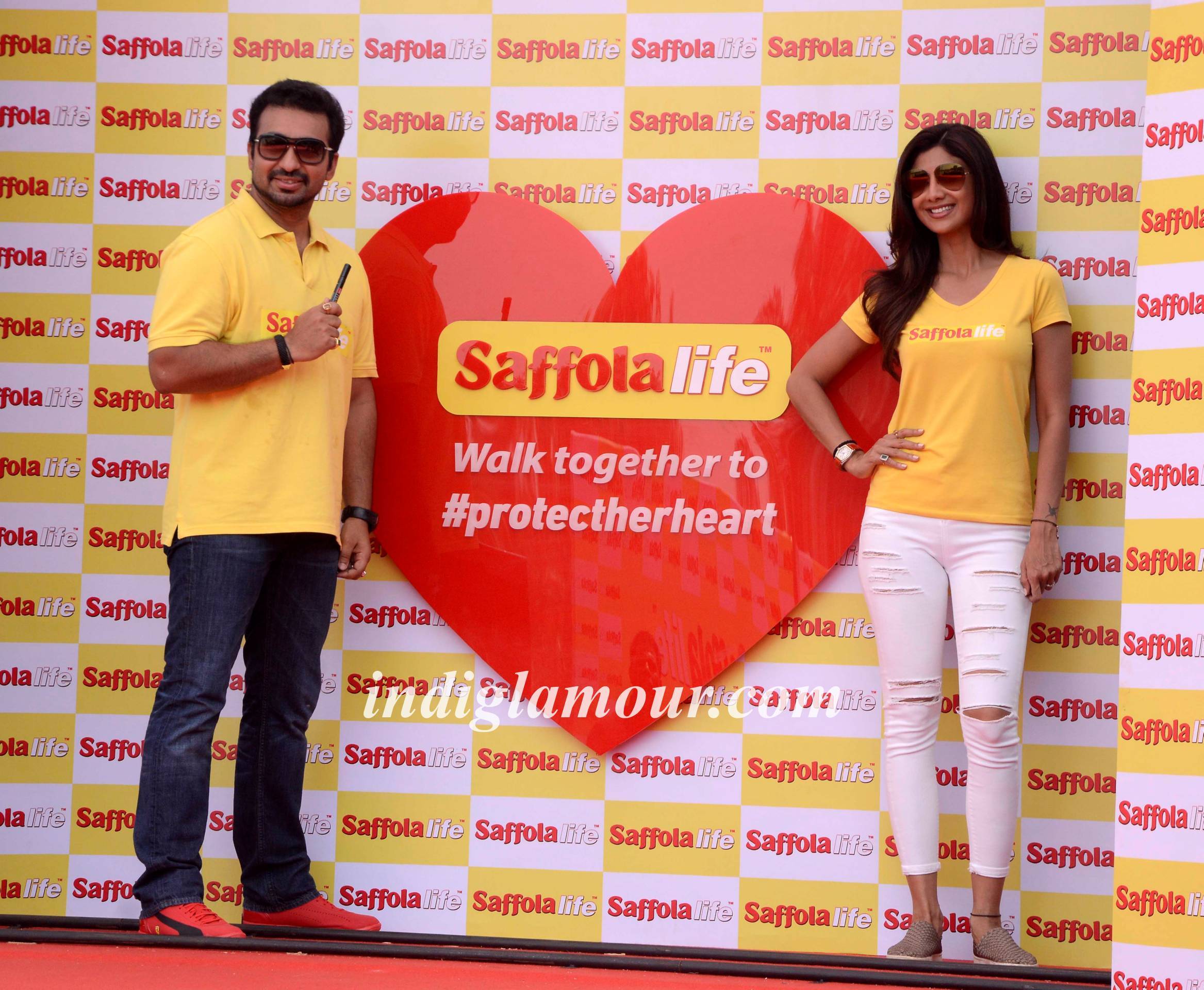 Shilpa Shetty and Raj Kundra Participate World Heart Day Event hd photo