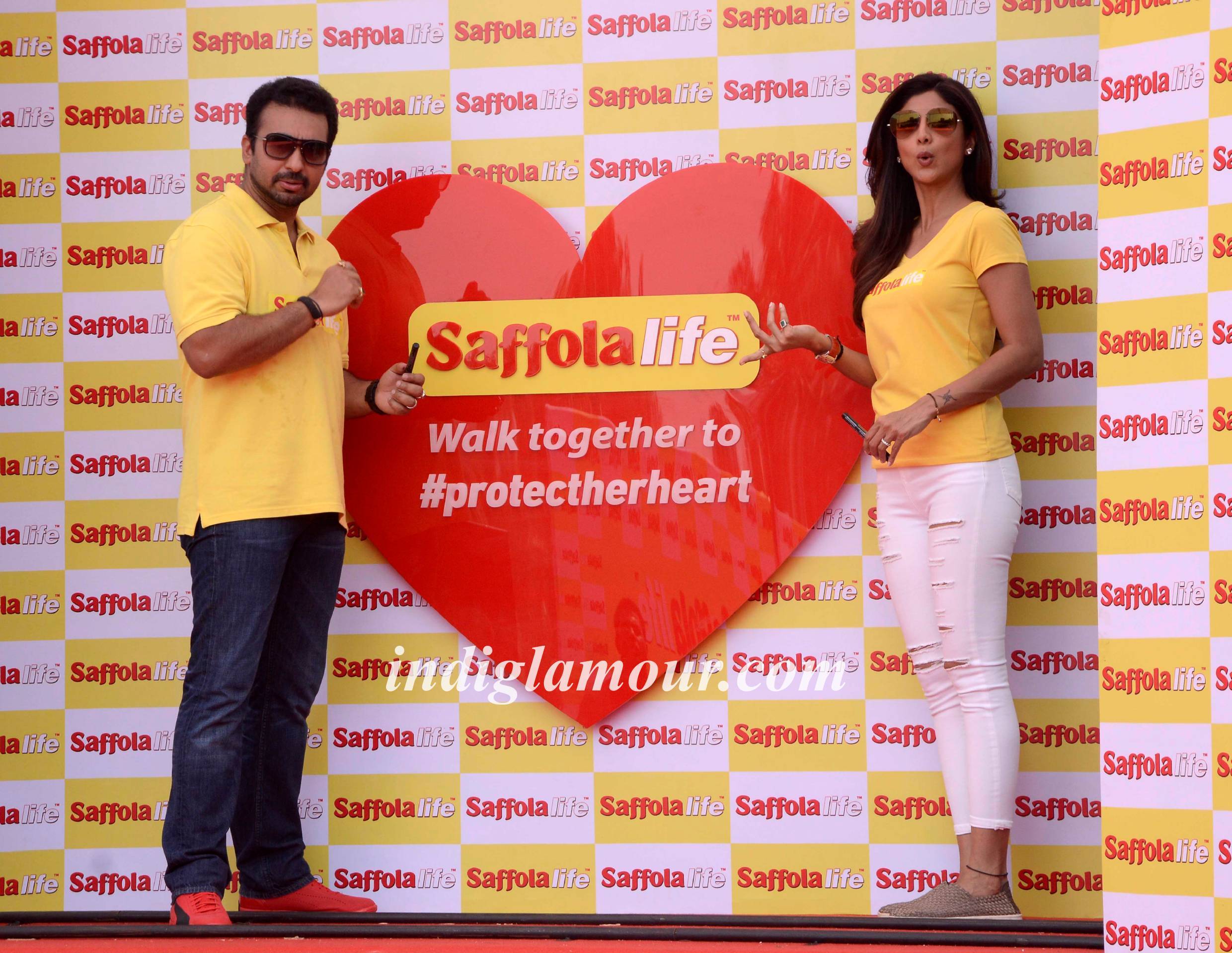 Shilpa Shetty and Raj Kundra Participate World Heart Day Event hd photo