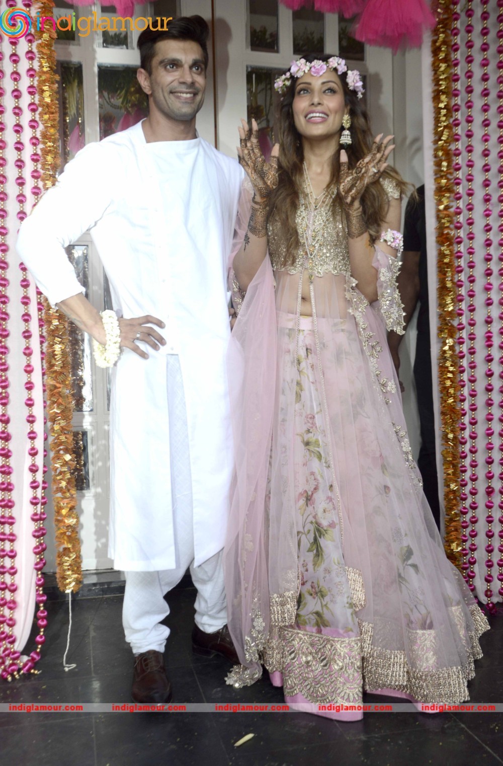 Bipasha Basu and Karan Singh Grover Mehendi Ceremony Event hd photo