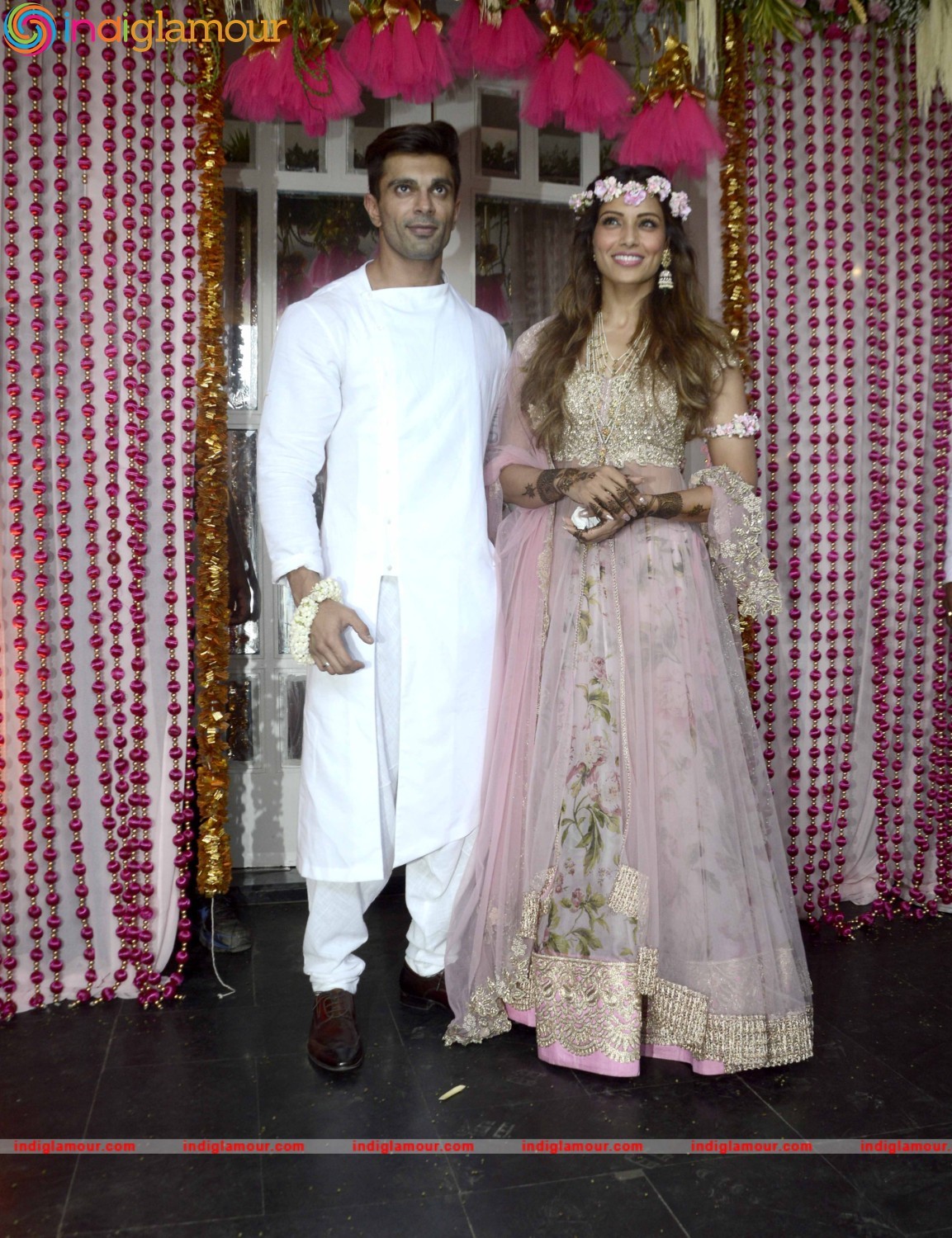Bipasha Basu and Karan Singh Grover Mehendi Ceremony Event hd photo