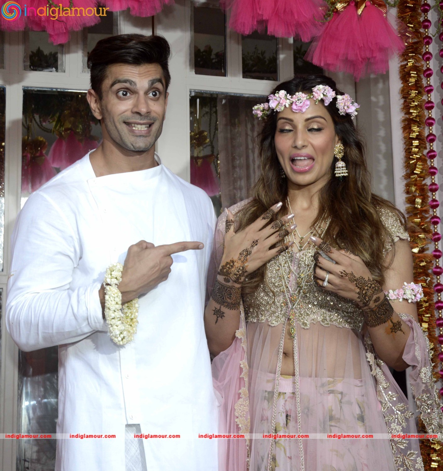 Bipasha Basu and Karan Singh Grover Mehendi Ceremony Event hd photo