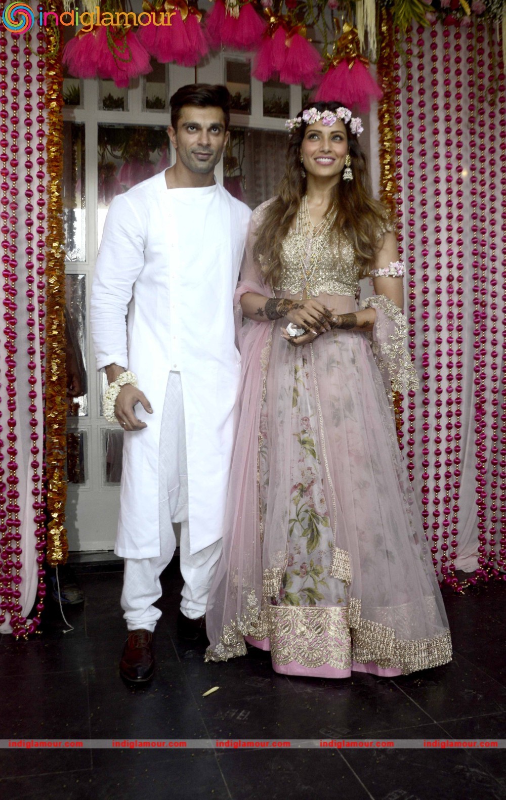 Bipasha Basu and Karan Singh Grover Mehendi Ceremony Event hd photo