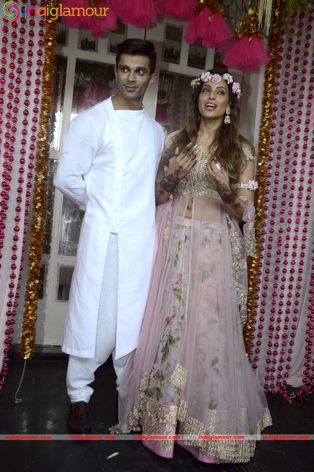 Bipasha Basu and Karan Singh Grover Mehendi Ceremony Event hd photo