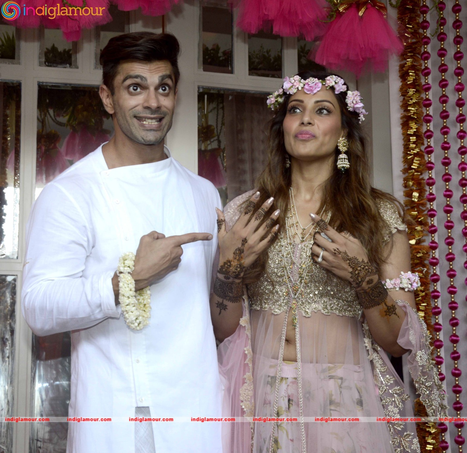 Bipasha Basu and Karan Singh Grover Mehendi Ceremony Event hd photo