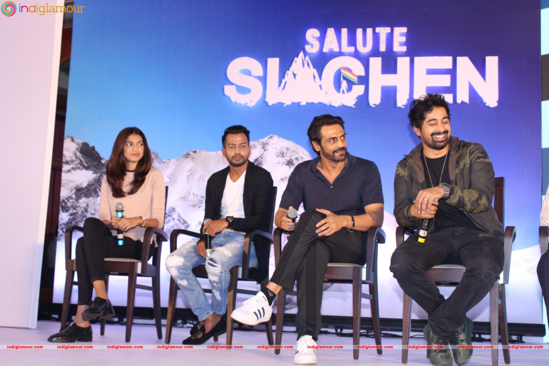 Salute Siachen With Arjun Pampal, Rannvijay Singh and Arunoday Singh Event hd photo