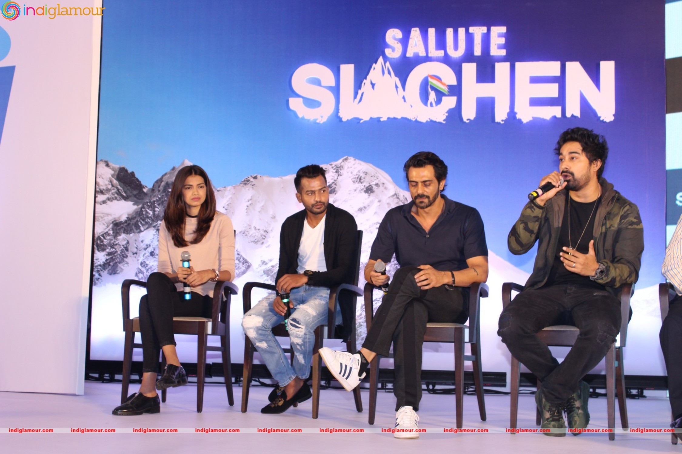 Salute Siachen With Arjun Pampal, Rannvijay Singh and Arunoday Singh Event hd photo
