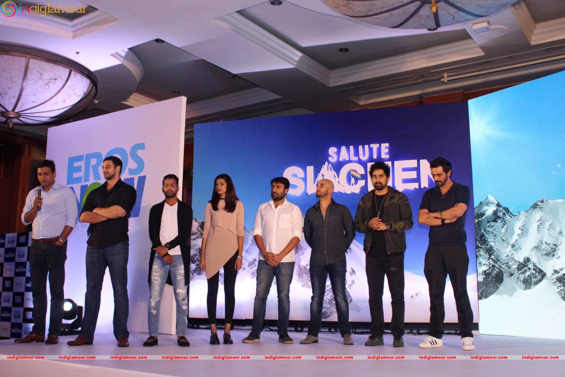 Salute Siachen With Arjun Pampal, Rannvijay Singh and Arunoday Singh Event hd photo