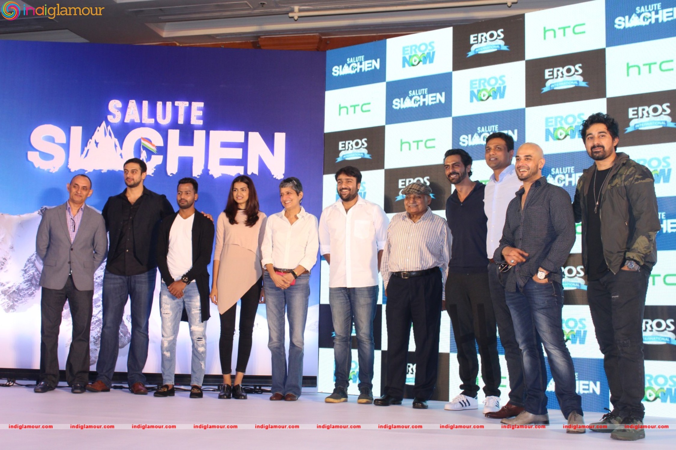 Salute Siachen With Arjun Pampal, Rannvijay Singh and Arunoday Singh Event hd photo