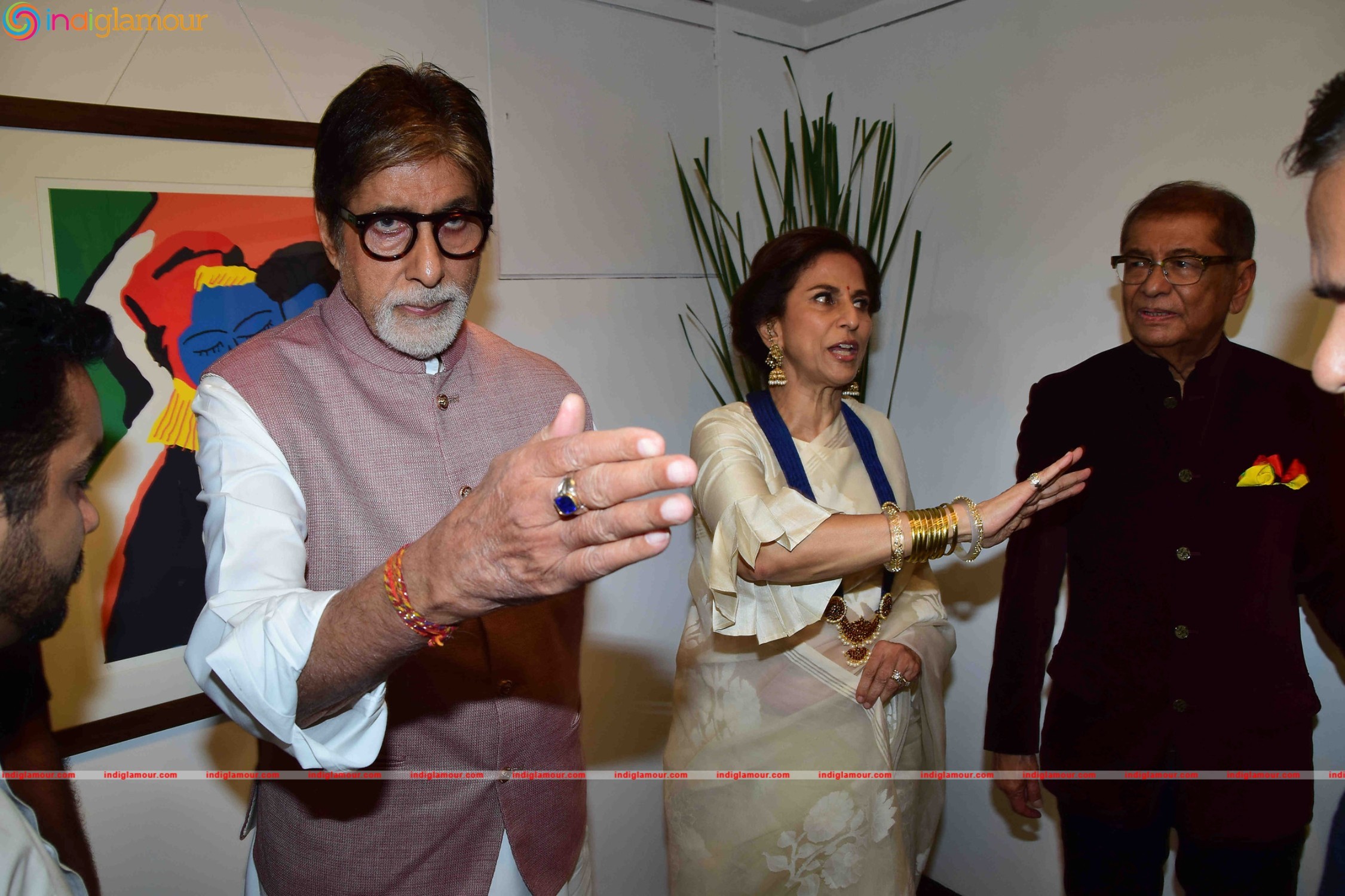 Amitabh Bachchan launches Dilip De's digital art exhibition (1) Event hd photo