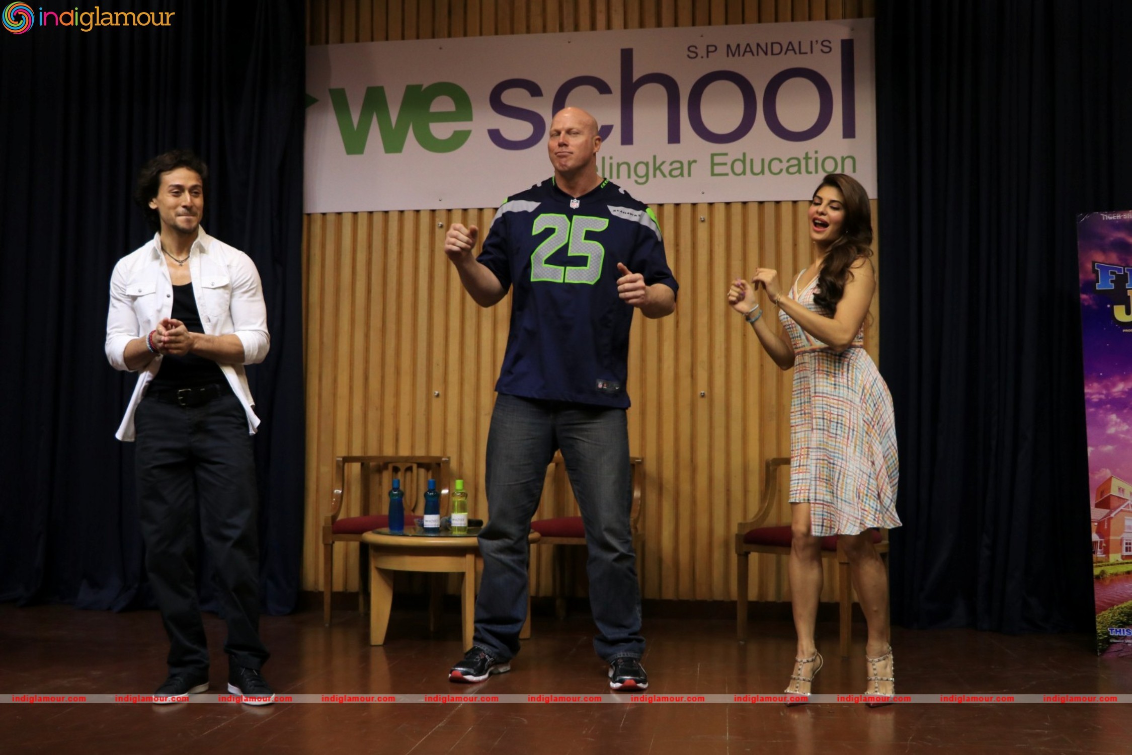 Tiger Shroff,Jacqueline and Nathan Jones at The Swatch Bharat Campaign Event hd photo