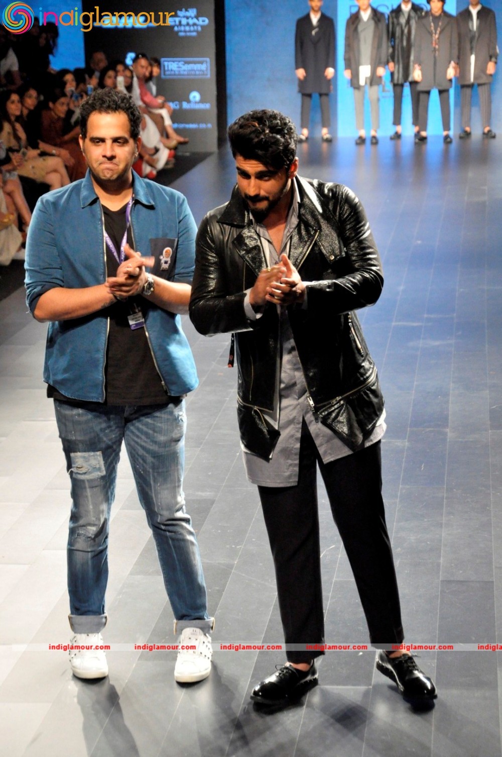 Arjun Kapoor and Neha Dhupia at Lakme Fashion Week Event hd photo
